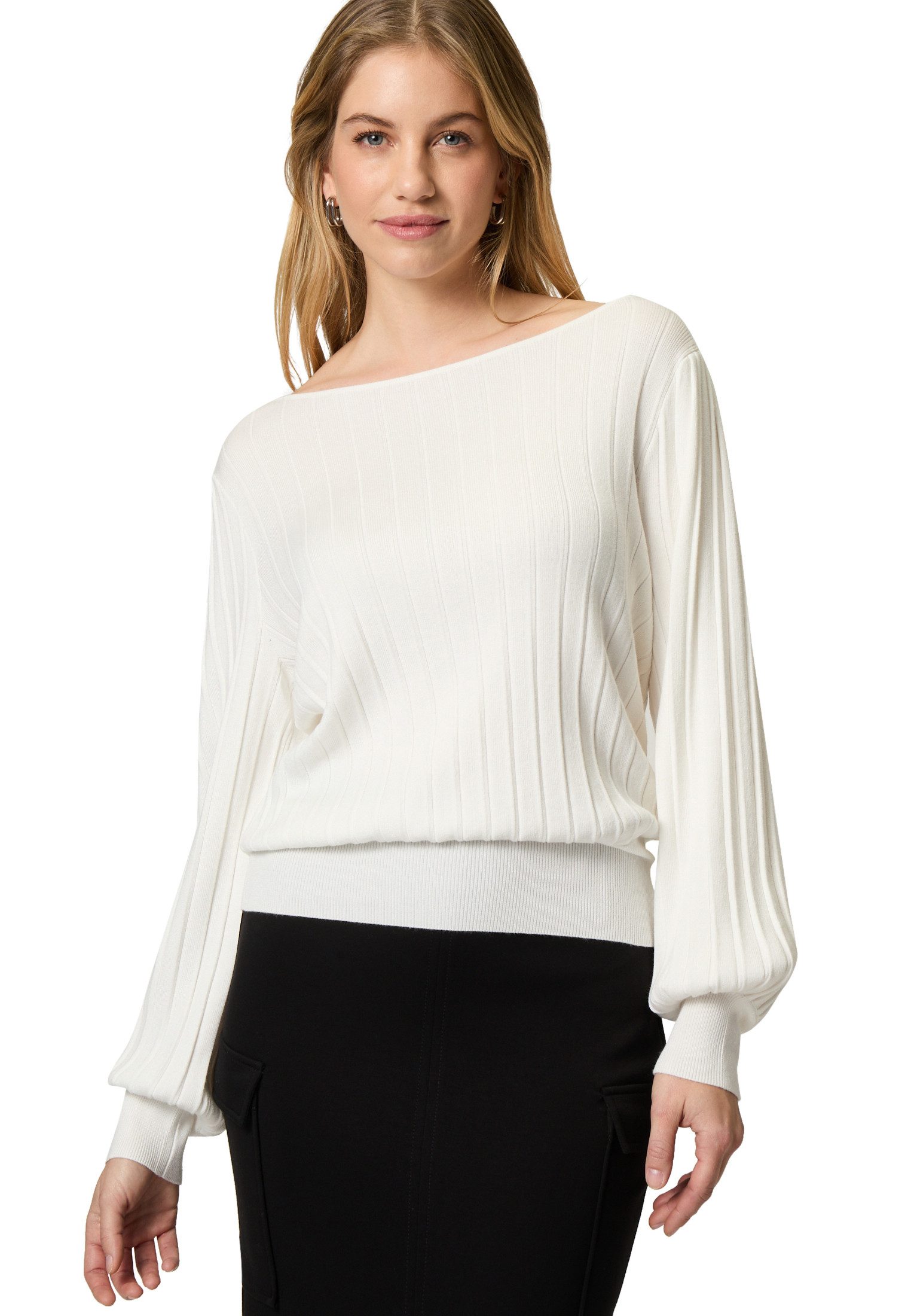 Zero Strickpullover "zero Damen Pullover mit Ballonärmeln", (1 tlg.), Plain günstig online kaufen