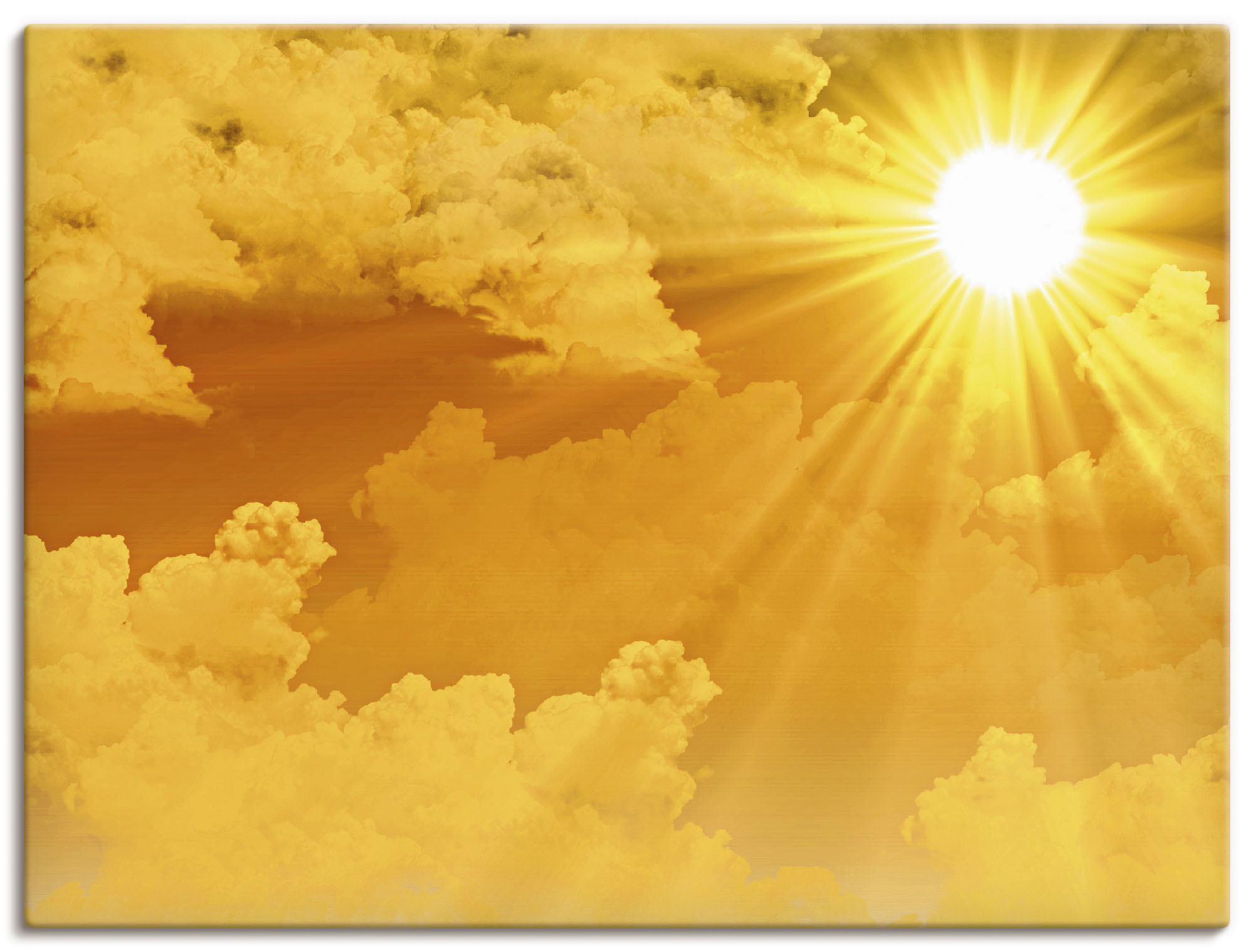 Artland Wandbild "Warme Sonnenstrahlen", Himmel, (1 St.), als Leinwandbild, günstig online kaufen