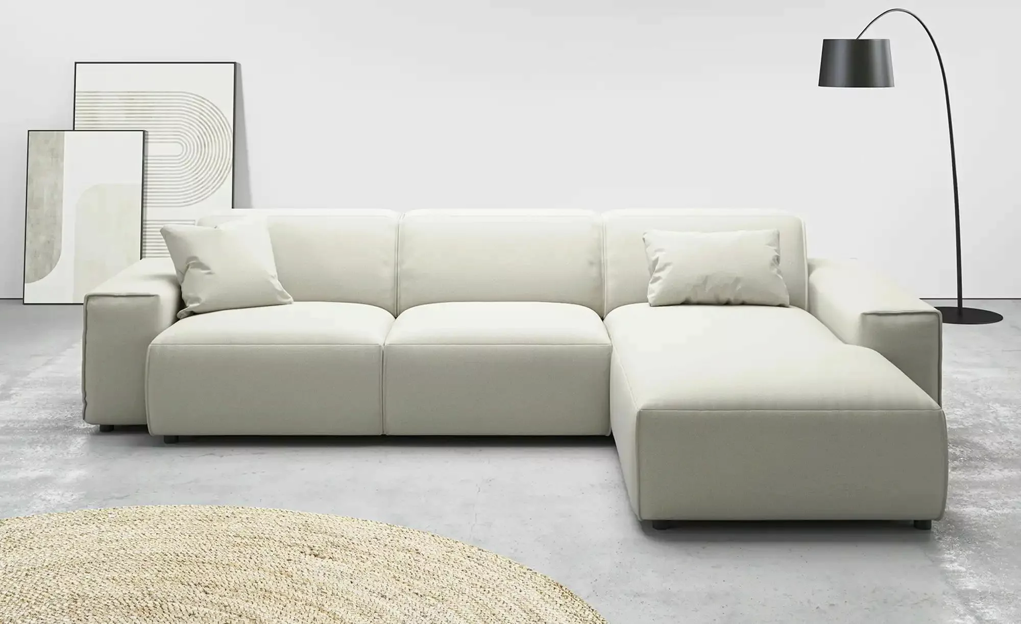 Gray & Jones Ecksofa  Baltic Breeze ¦ beige ¦ Maße (cm): B: 300 H: 71 T: 18 günstig online kaufen