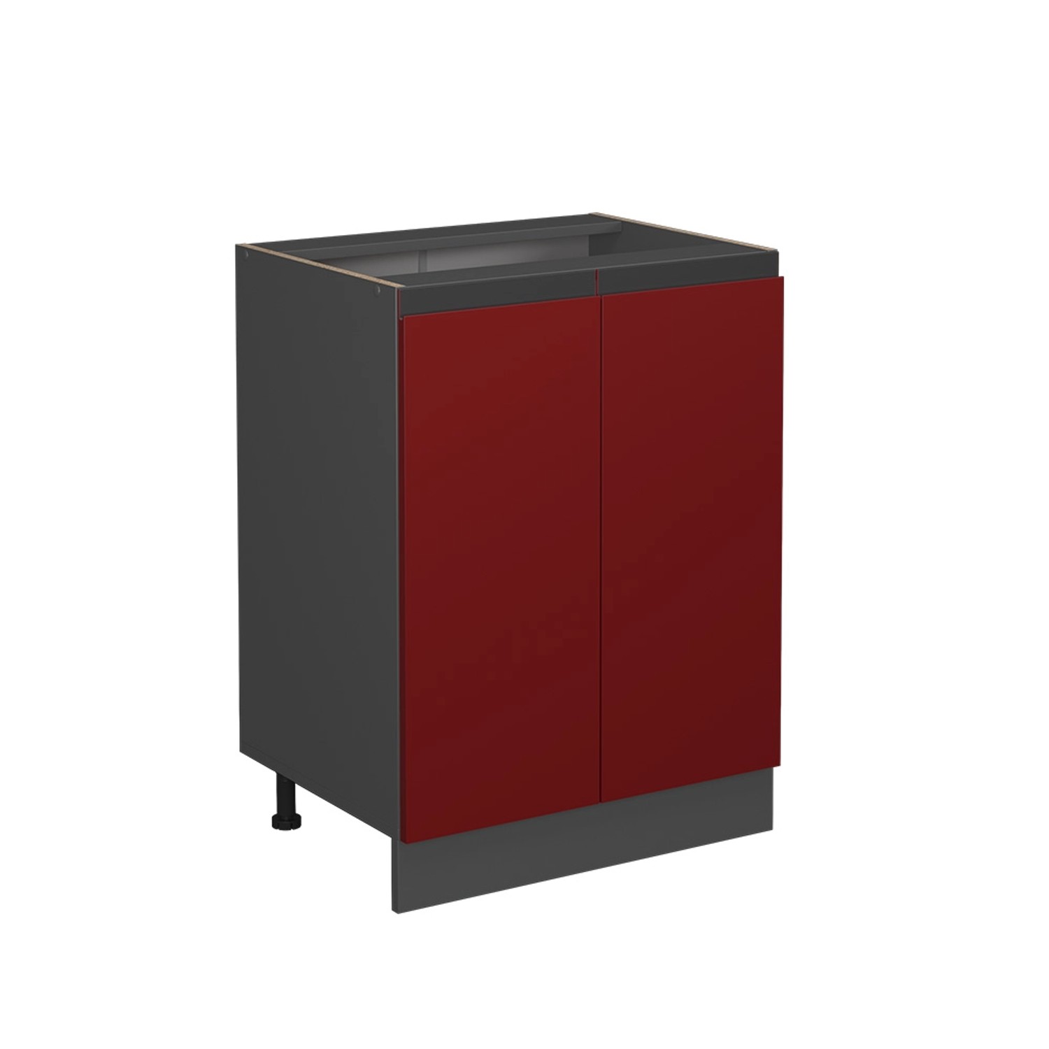 Vicco Unterschrank R-Line, Rot/Anthrazit, AP Marmor günstig online kaufen