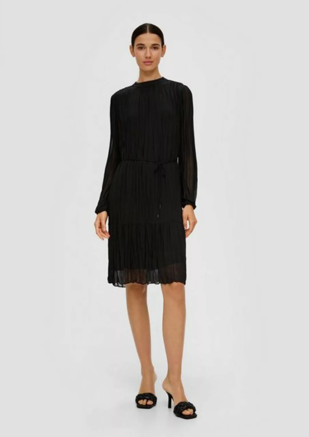 s.Oliver BLACK LABEL Minikleid Blusenkleid aus Chiffon Volants günstig online kaufen