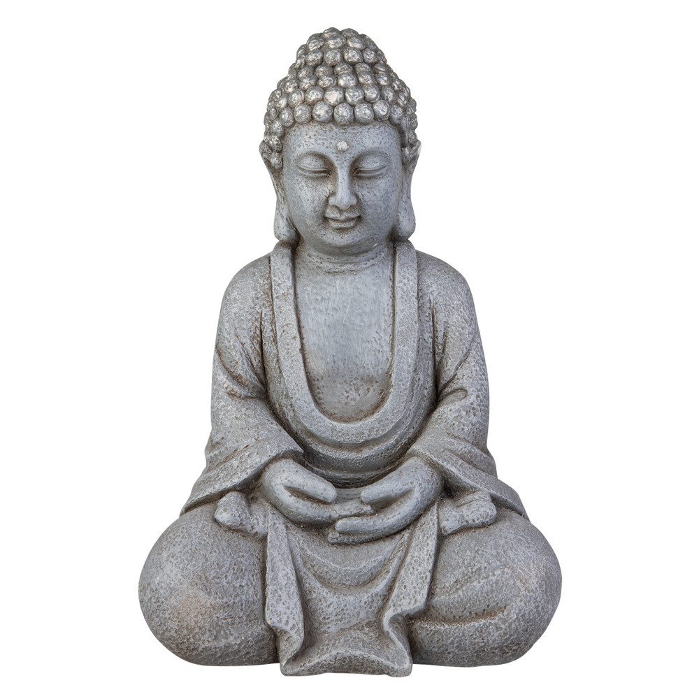 MICA Dekofigur Buddha sitzend - grau günstig online kaufen