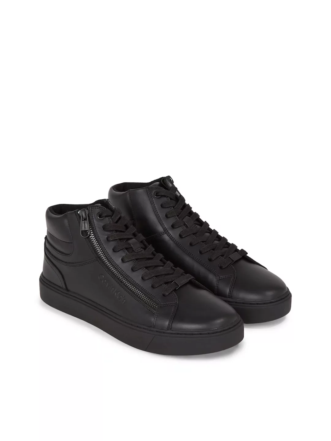 Calvin Klein Schnürboots "HIGH TOP LACE UP W/ZIP RUBB", mit Zierreißverschl günstig online kaufen