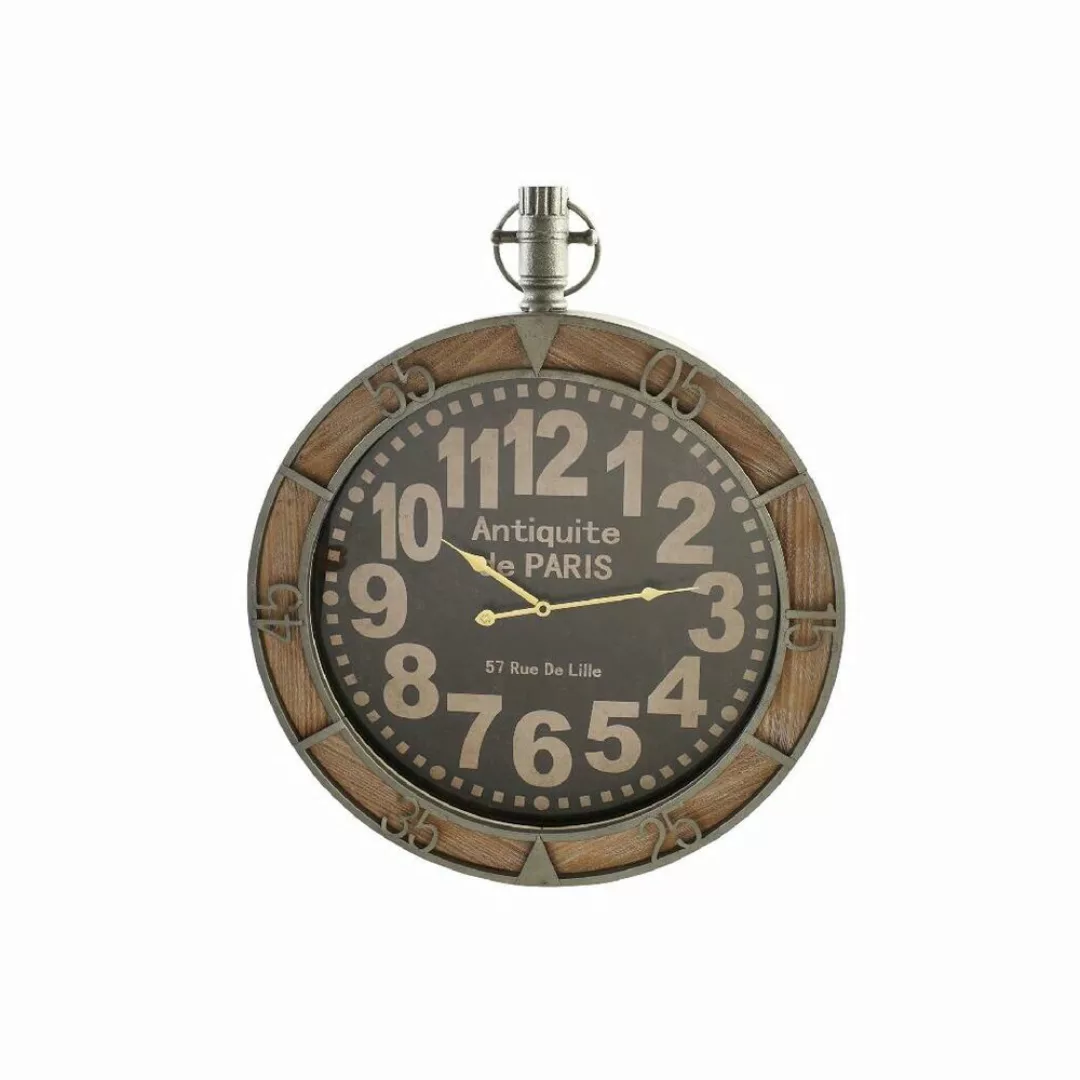 Wanduhr Dkd Home Decor Kristall Schwarz Braun Eisen Holz Mdf (60 X 7 X 72 C günstig online kaufen