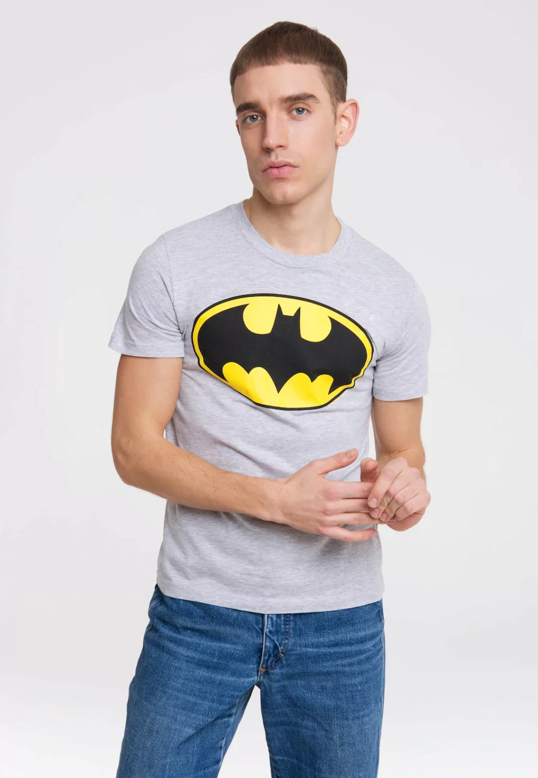 LOGOSHIRT T-Shirt "BATMAN - LOGO", mit coolem Superhelden-Logo günstig online kaufen