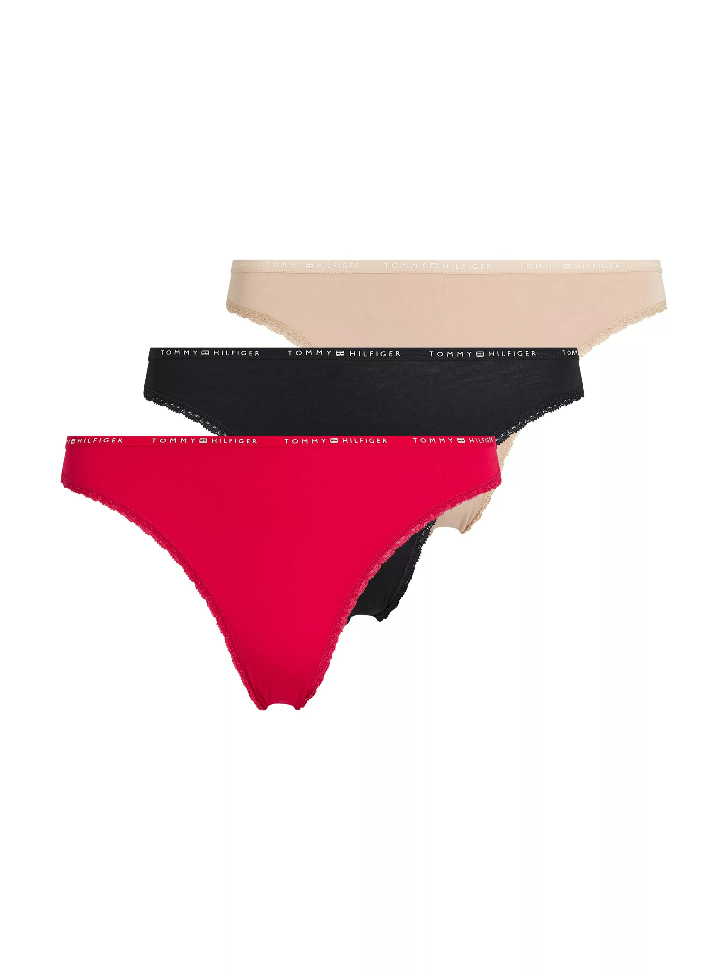 Tommy Hilfiger Underwear Bikinislip "3 PACK LACE BIKINI", (Packung, 3 St., günstig online kaufen