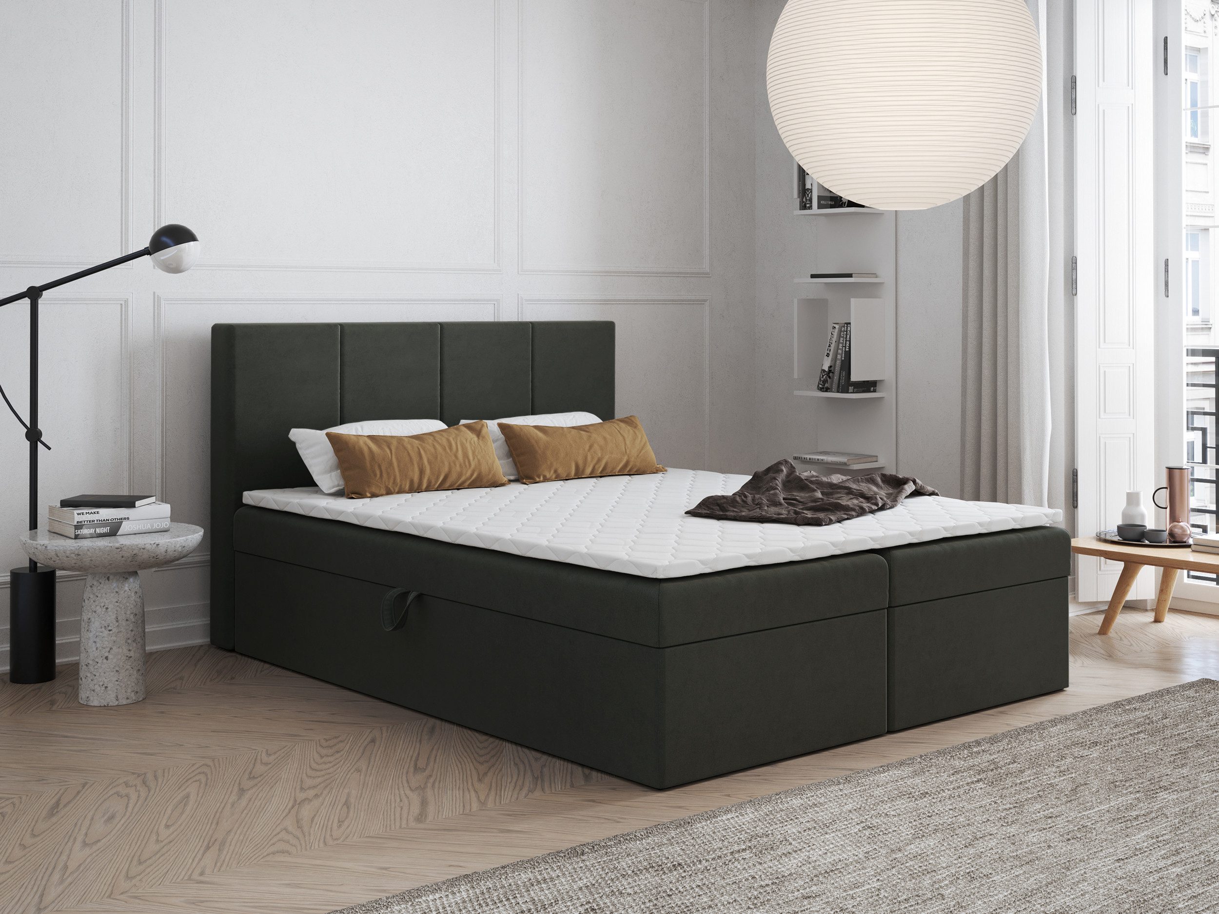 Godre Boxspringbett mit Bettkasten FARO 200x200 günstig online kaufen