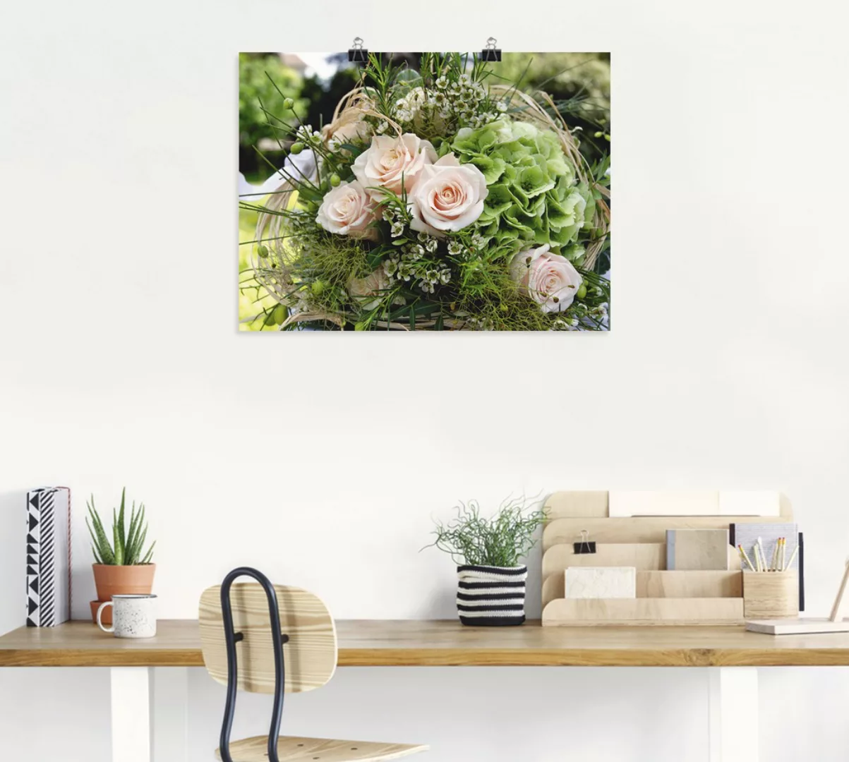 Artland Wandbild "Blumenstrauss", Blumen, (1 St.), als Alubild, Outdoorbild günstig online kaufen