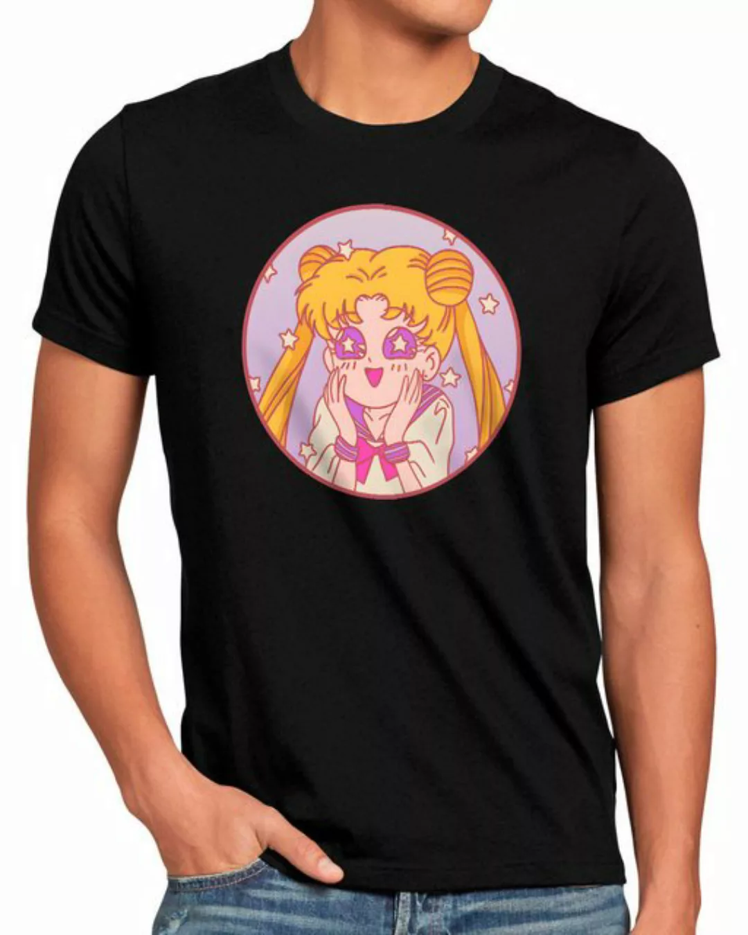 style3 Print-Shirt Herren T-Shirt Pastel Blush Bunny sailor moon anime mang günstig online kaufen