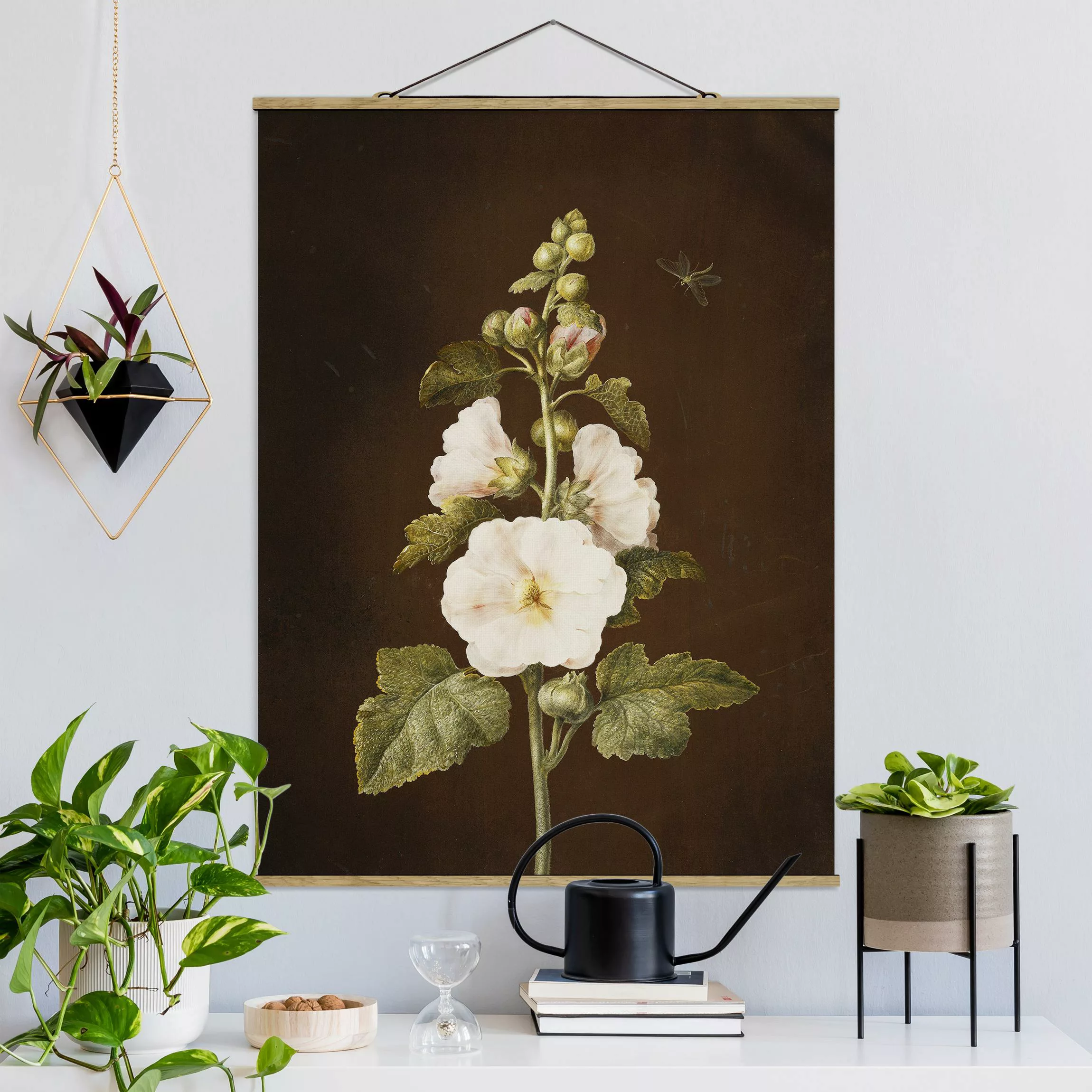 Stoffbild Blumen mit Posterleisten - Hochformat Barbara Regina Dietzsch - S günstig online kaufen