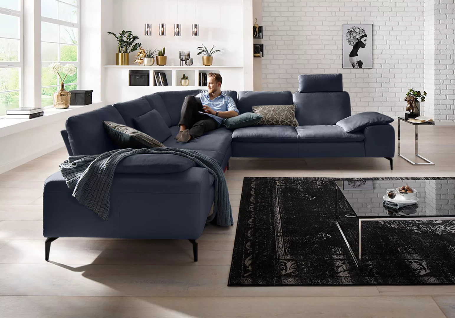 W.SCHILLIG Ecksofa »valentinoo, Designsofa, elegant und bequem, L-Form«, (S günstig online kaufen