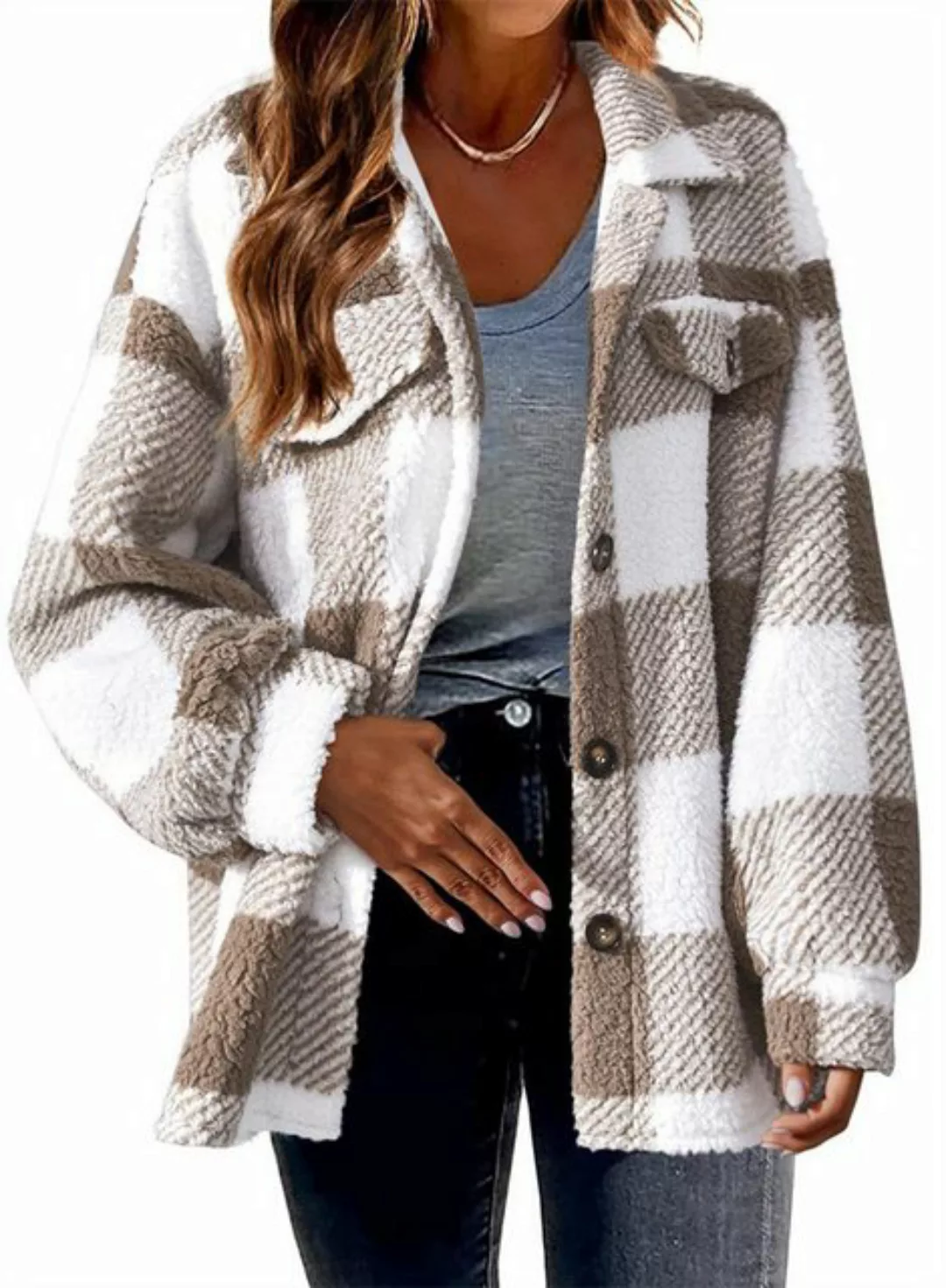 AFAZ New Trading UG 2-in-1-Strickjacke Strickjacke Damen-Cardigan-Jacke aus günstig online kaufen