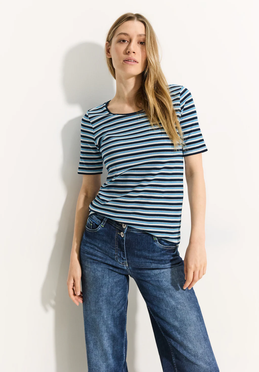 Cecil T-Shirt Lena mit Streifenmuster günstig online kaufen