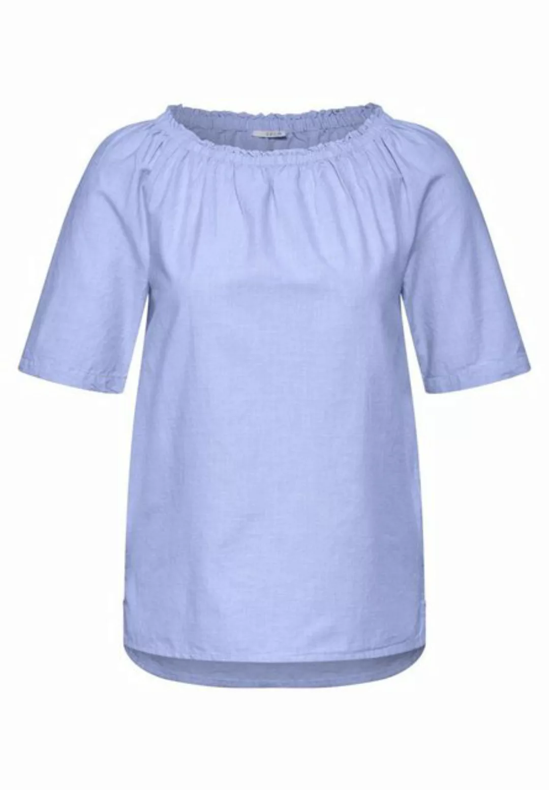 Cecil Kurzarmbluse Cecil / Da. Bluse / EOS_Chambray Blouse günstig online kaufen