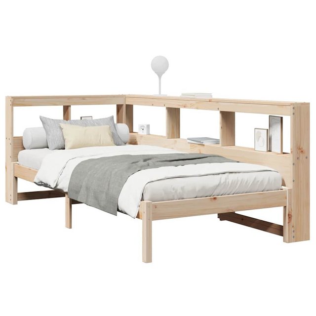 vidaXL Bett Bücherregalbett ohne Matratze 75x190 cm Massivholz Kiefer günstig online kaufen