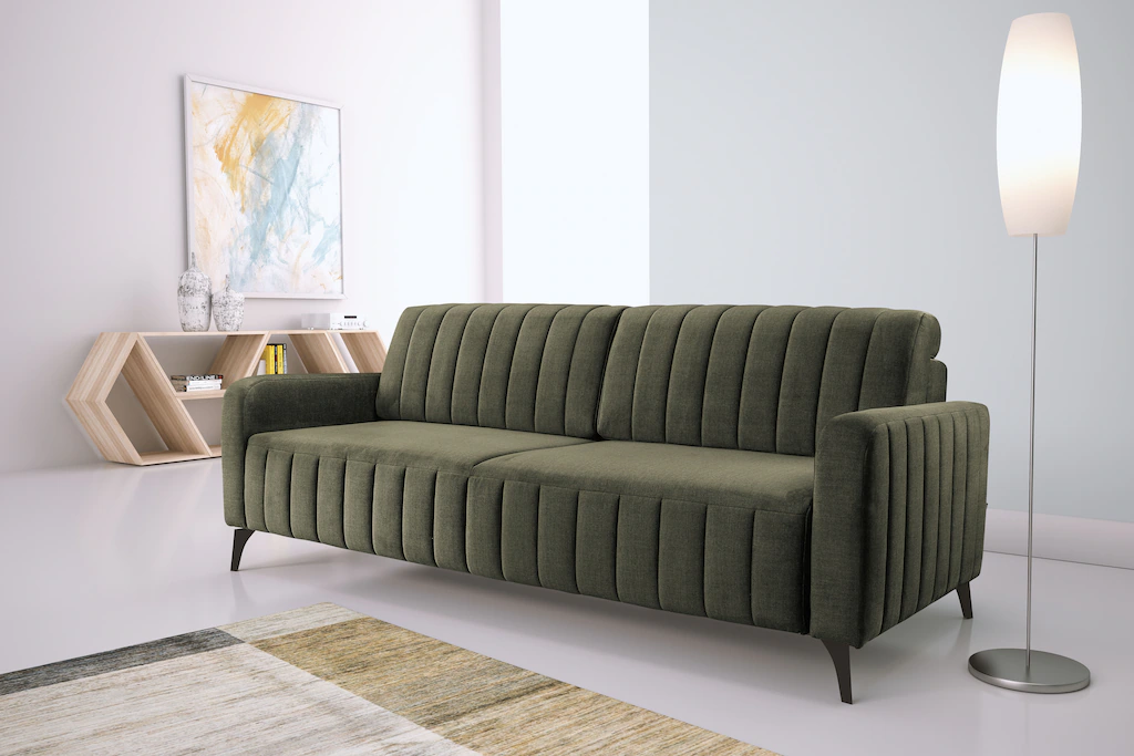 exxpo - sofa fashion 3-Sitzer, Schlafsofa mit Bettfunktion und Bettkasten, günstig online kaufen