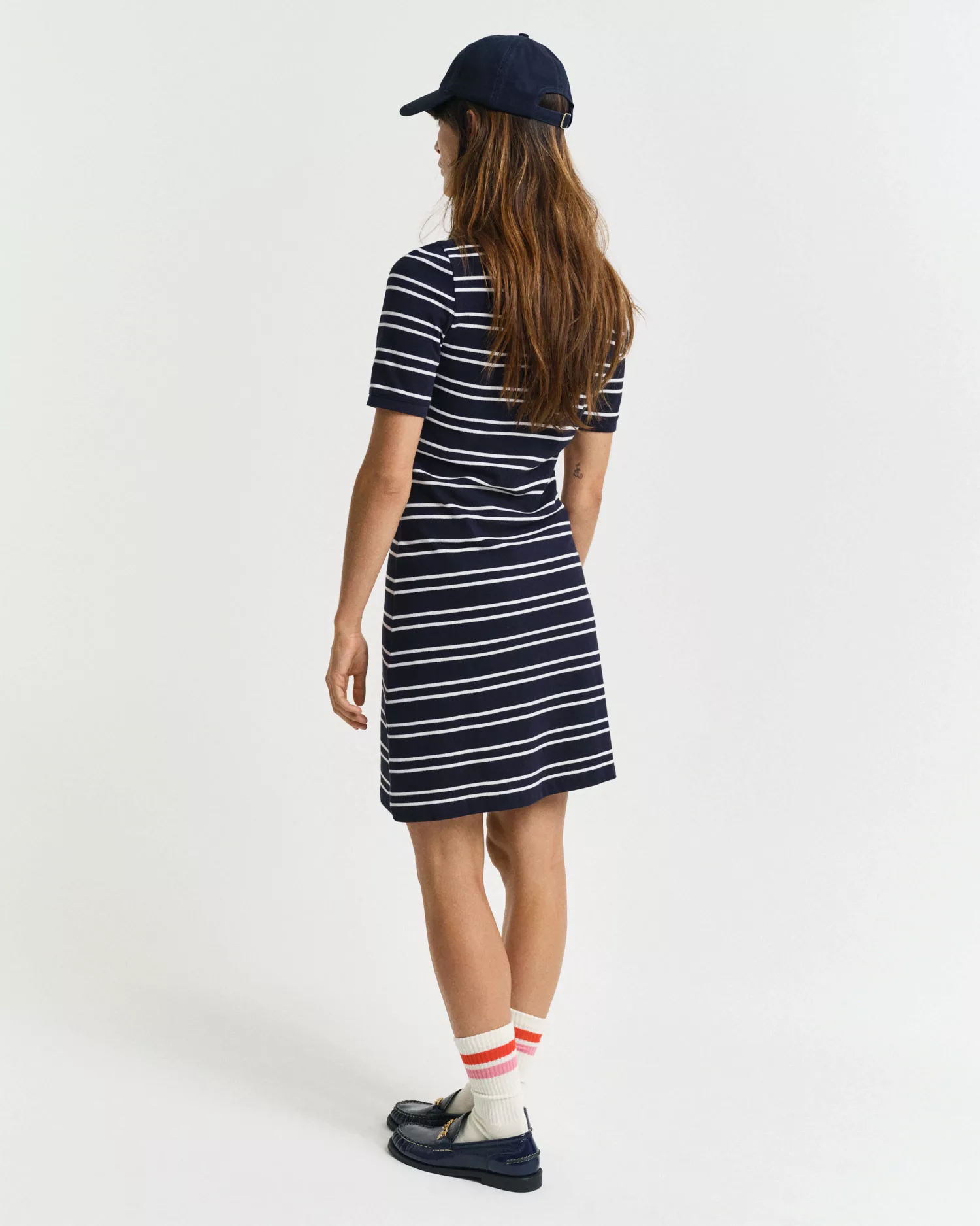 Gant Polokleid "STRIPE SHIELD SS PIQUE POLO DRESS" günstig online kaufen