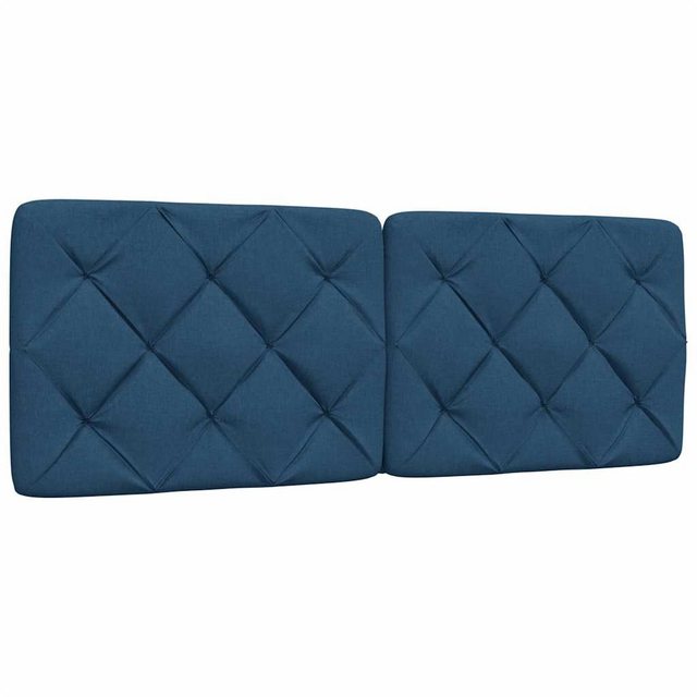 vidaXL Bett, Kopfteil-Kissen Dunkelgrau 140 cm Stoff günstig online kaufen