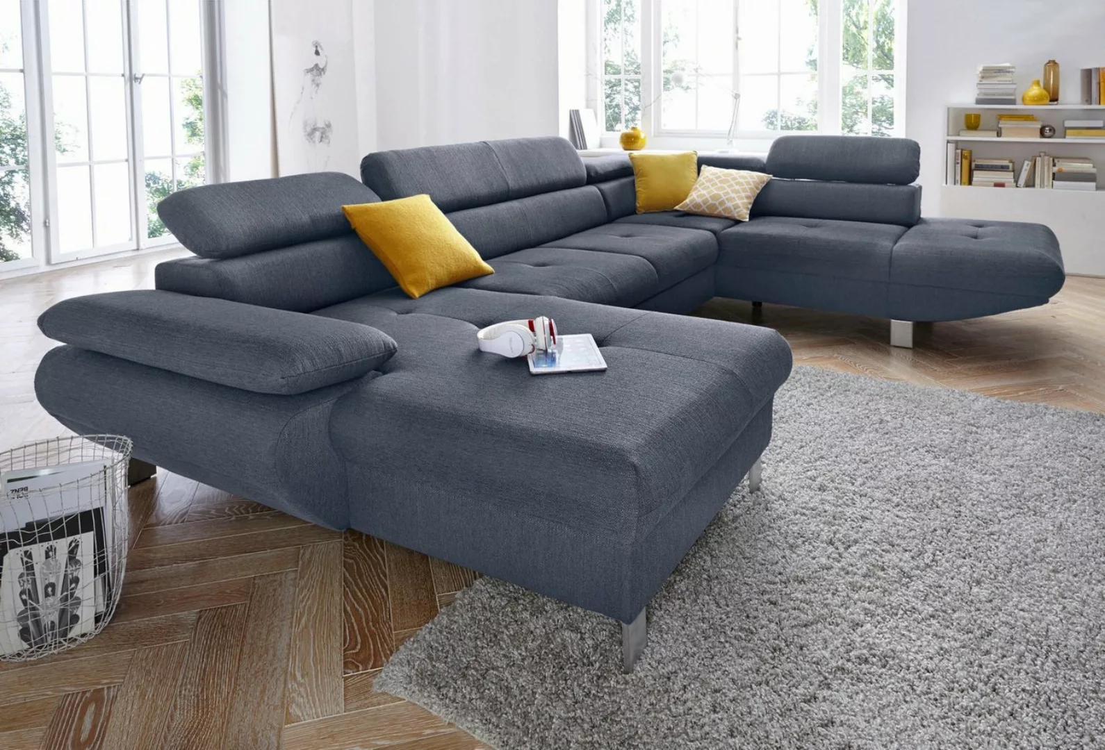 exxpo - sofa fashion Wohnlandschaft »Vinci, aktuelles Design, toller Sitzko günstig online kaufen