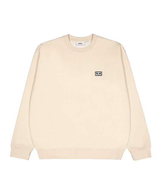 OBEY Sweatshirt Established Works Eyes Crew Sweatshirt Beige günstig online kaufen