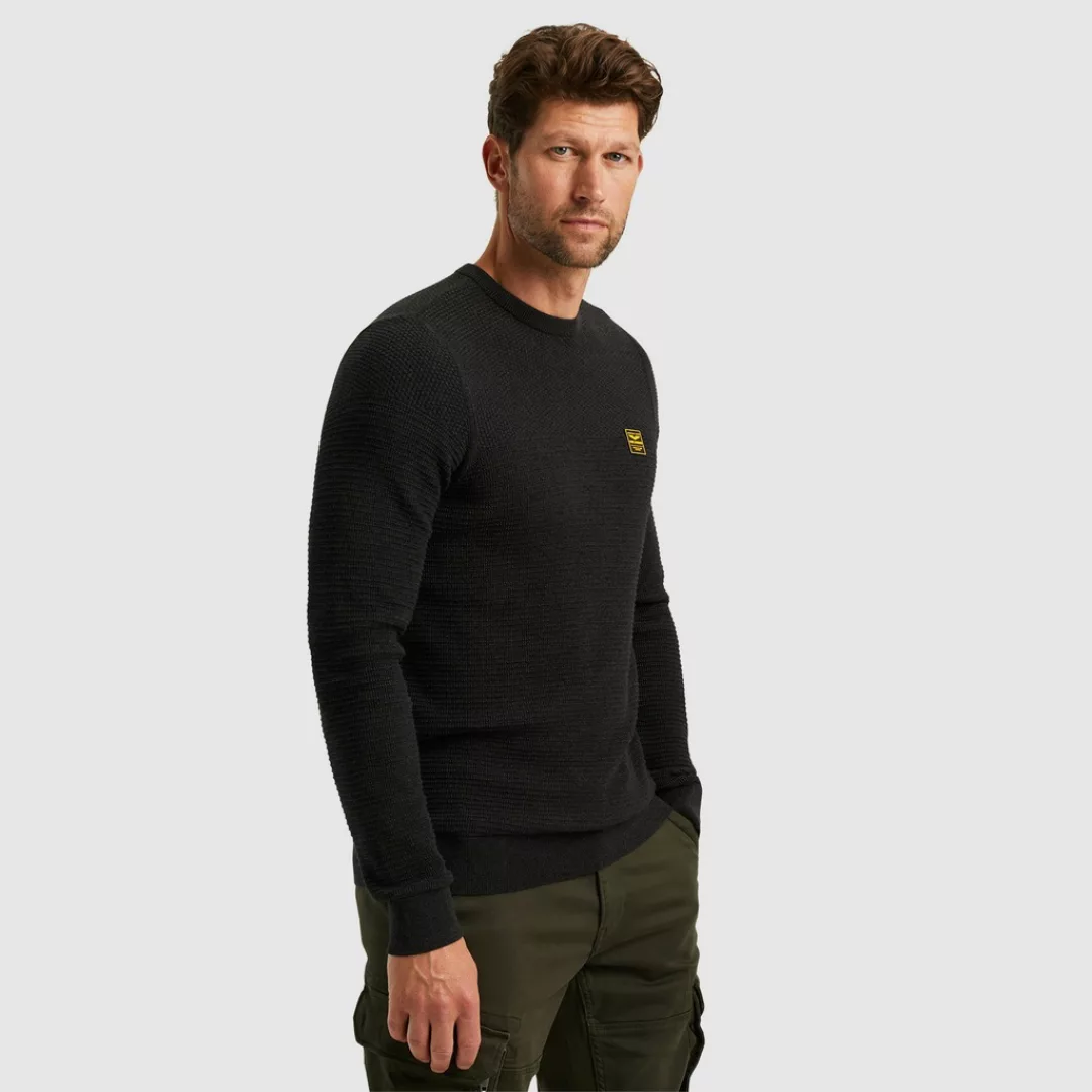 PME LEGEND Strickpullover - R-neck Cotton Mouline Pullover - Strickpullover günstig online kaufen