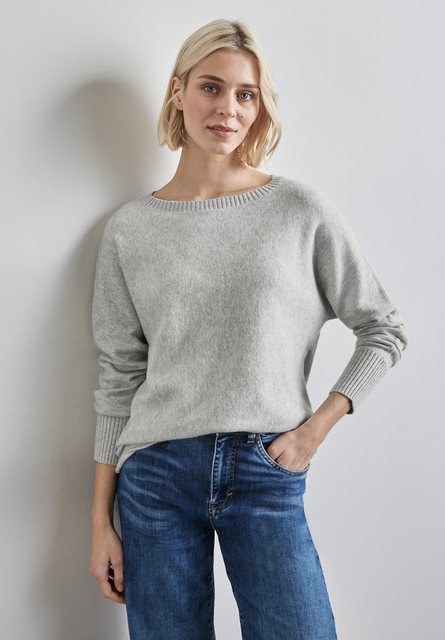 STREET ONE Strickpullover Dolman mit Rippbündchen günstig online kaufen