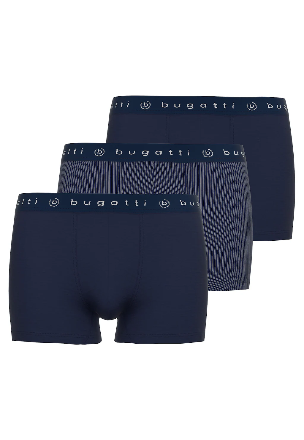 bugatti Slip "Mailand", (3er Pack), mit Logo, Baumwollmix, eng, bequem, hau günstig online kaufen