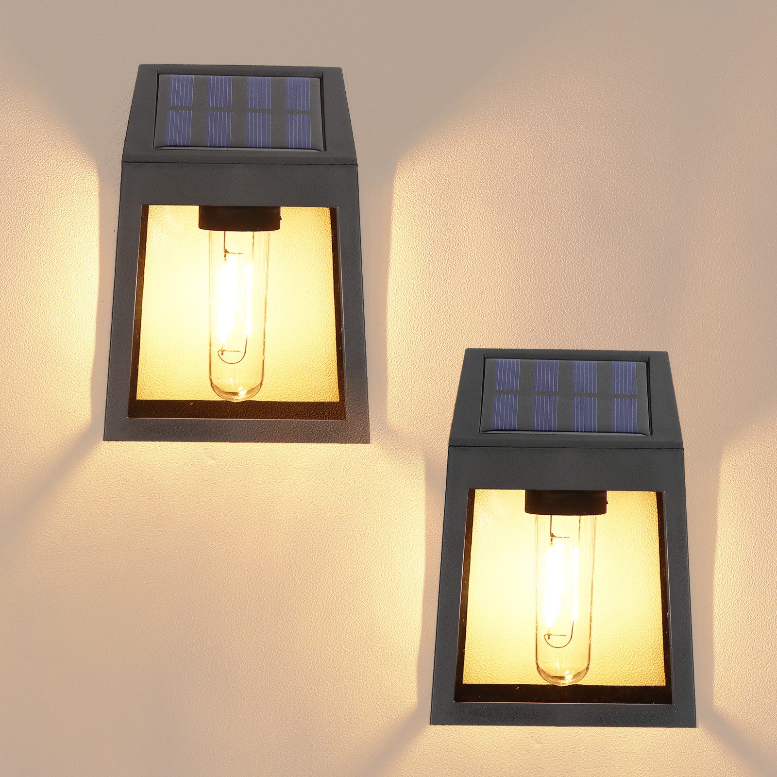 BlingBin LED Gartenleuchte 2 Stück Solarlampen günstig online kaufen