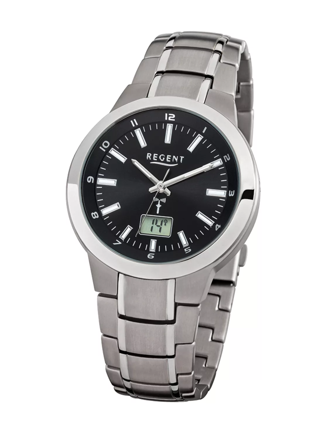 Regent Armbanduhr mit Gliederarmband FR-238 Herrenfunkuhr günstig online kaufen