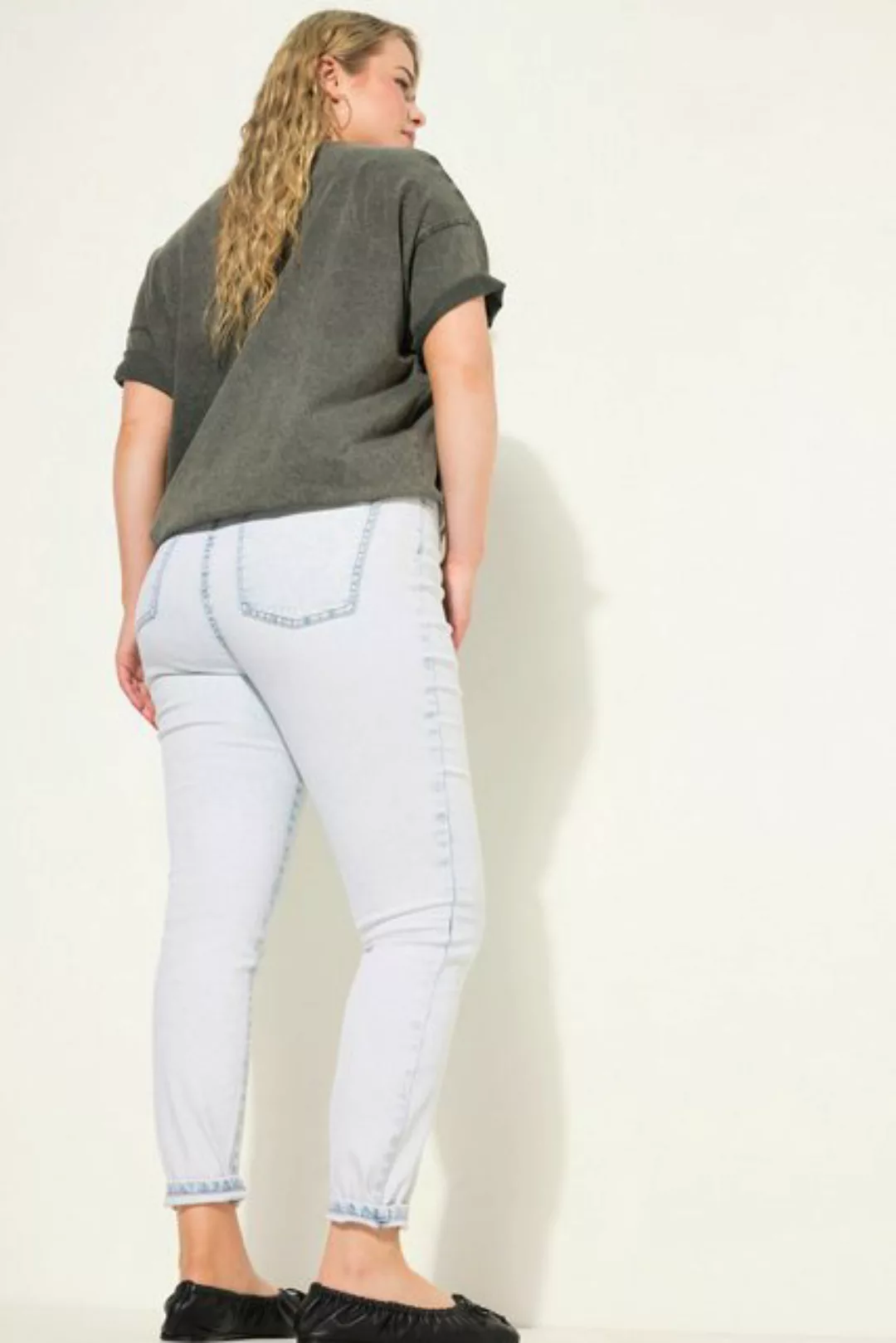 Studio Untold Regular-fit-Jeans Skinny Jeans bleached Denim 5-Pocket günstig online kaufen