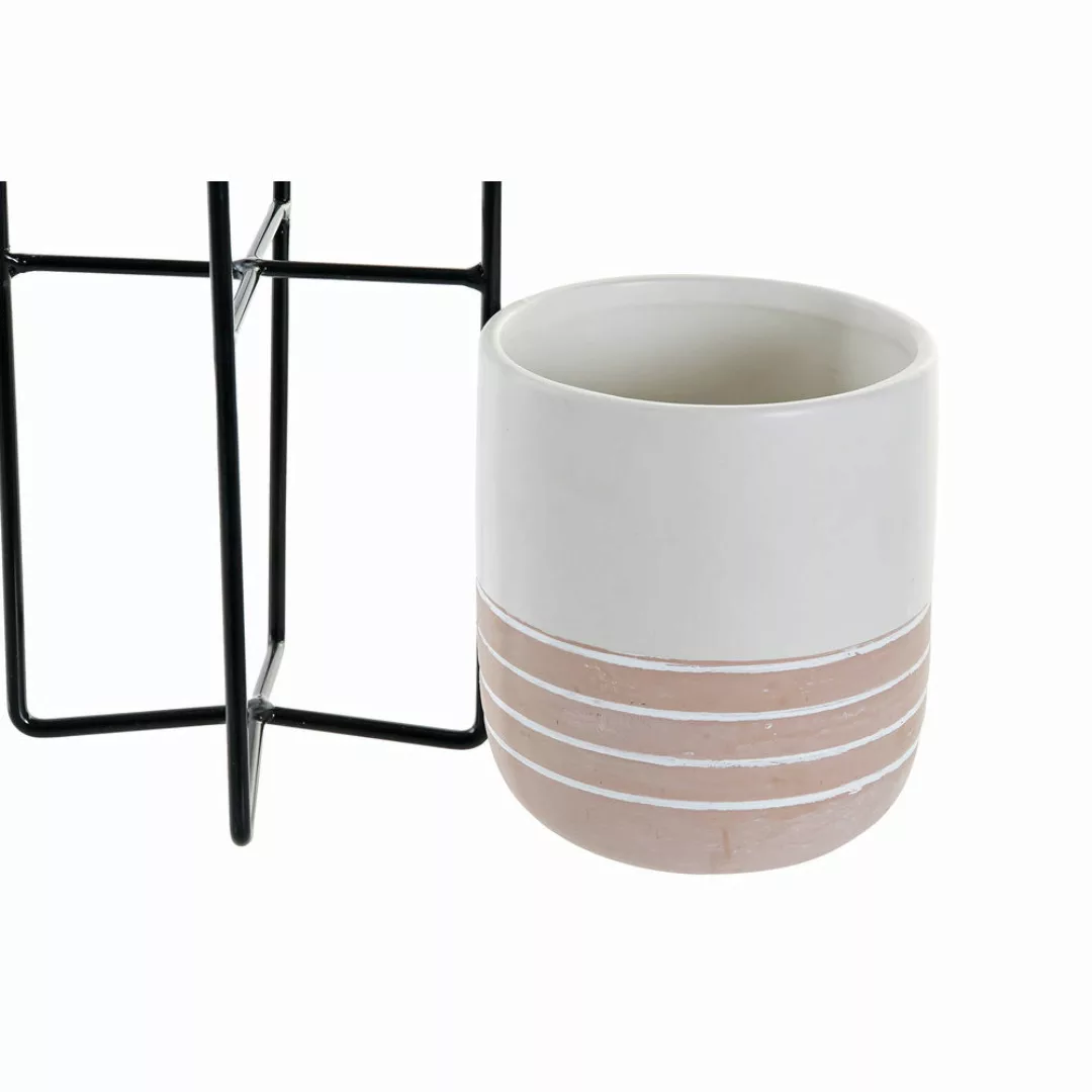 Blumentopf Dkd Home Decor Weiß Schwarz Metall Aus Keramik (11 X 11 X 23.2 C günstig online kaufen