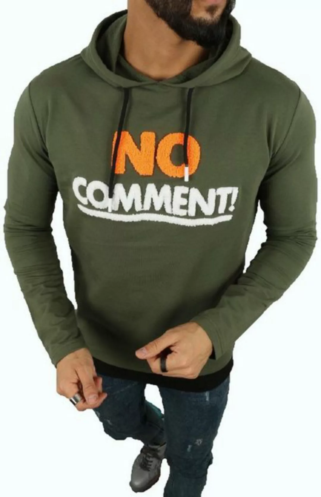 Megaman Jeans Kapuzenpullover Herren Pullover Kapuzenpullover "No Comment" günstig online kaufen