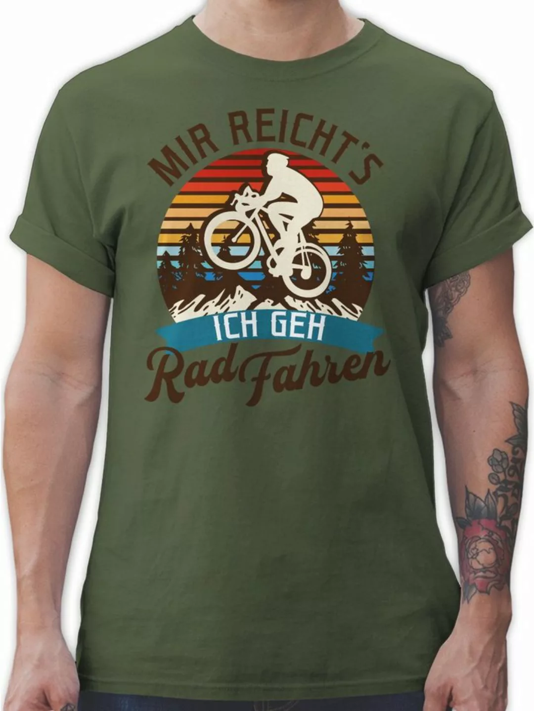 Shirtracer T-Shirt Mir reicht's ich geh Rad fahren - Mountainbike Geschenk günstig online kaufen