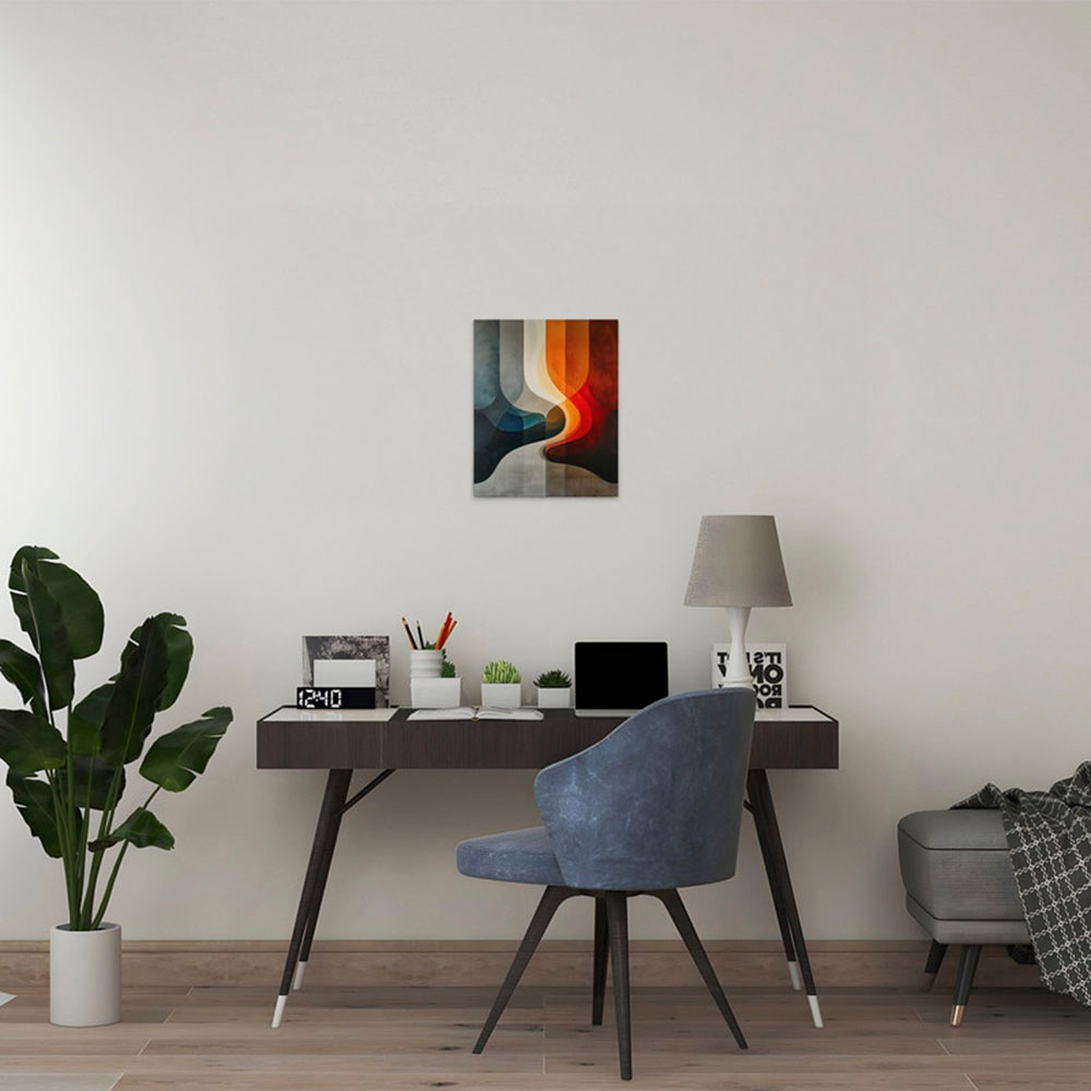 A.S. Création Leinwandbild "Abstract Areas 2 - Wandbild Bunt Grau Keilrahme günstig online kaufen