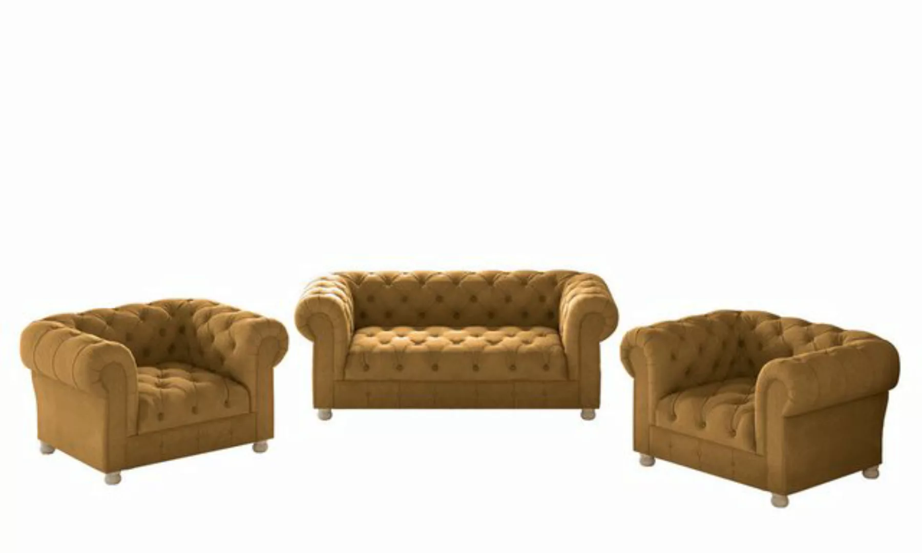 Kaiser Möbel Chesterfield-Sofa 2+1+1 Sofagarnitur, elegant, klassisch, in e günstig online kaufen