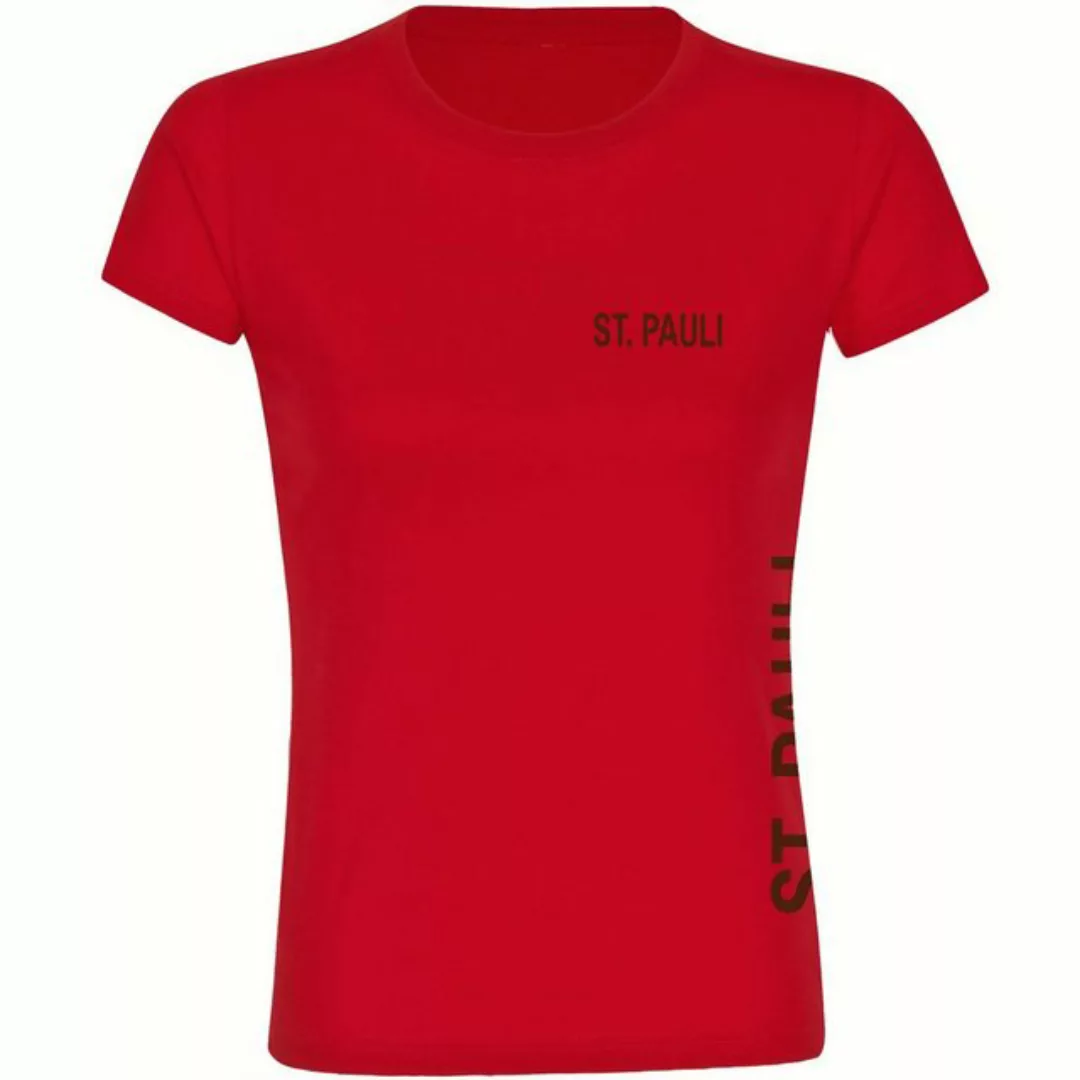 multifanshop T-Shirt Damen St. Pauli - Brust & Seite - Frauen günstig online kaufen