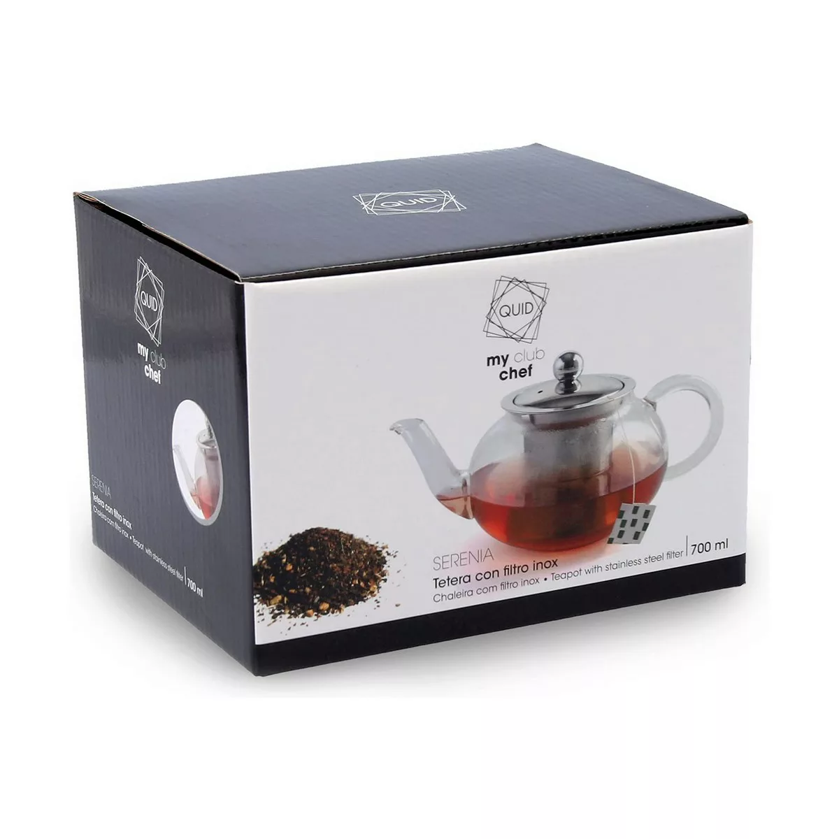 Teekanne Quid Serenia Durchsichtig Edelstahl Glas (0,7l) (0,7l) günstig online kaufen