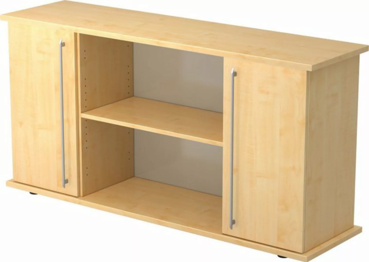 Aktenschrank Sideboard SB 2OH 2 Türen BxTxH 166,1x44,8x84cm Griff RE Ahorn/ günstig online kaufen