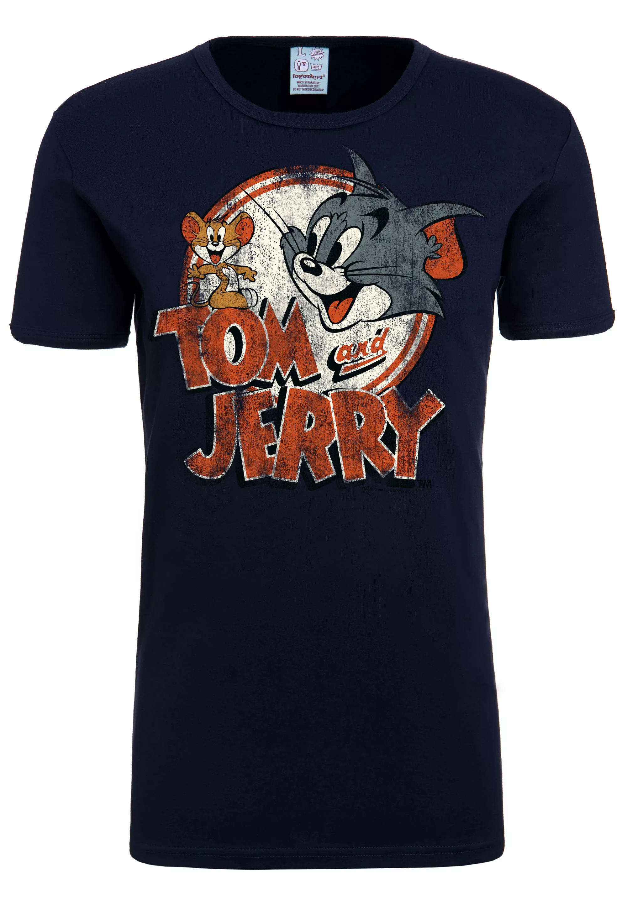 LOGOSHIRT T-Shirt "Tom & Jerry-Logo", mit lizenziertem Originaldesign günstig online kaufen