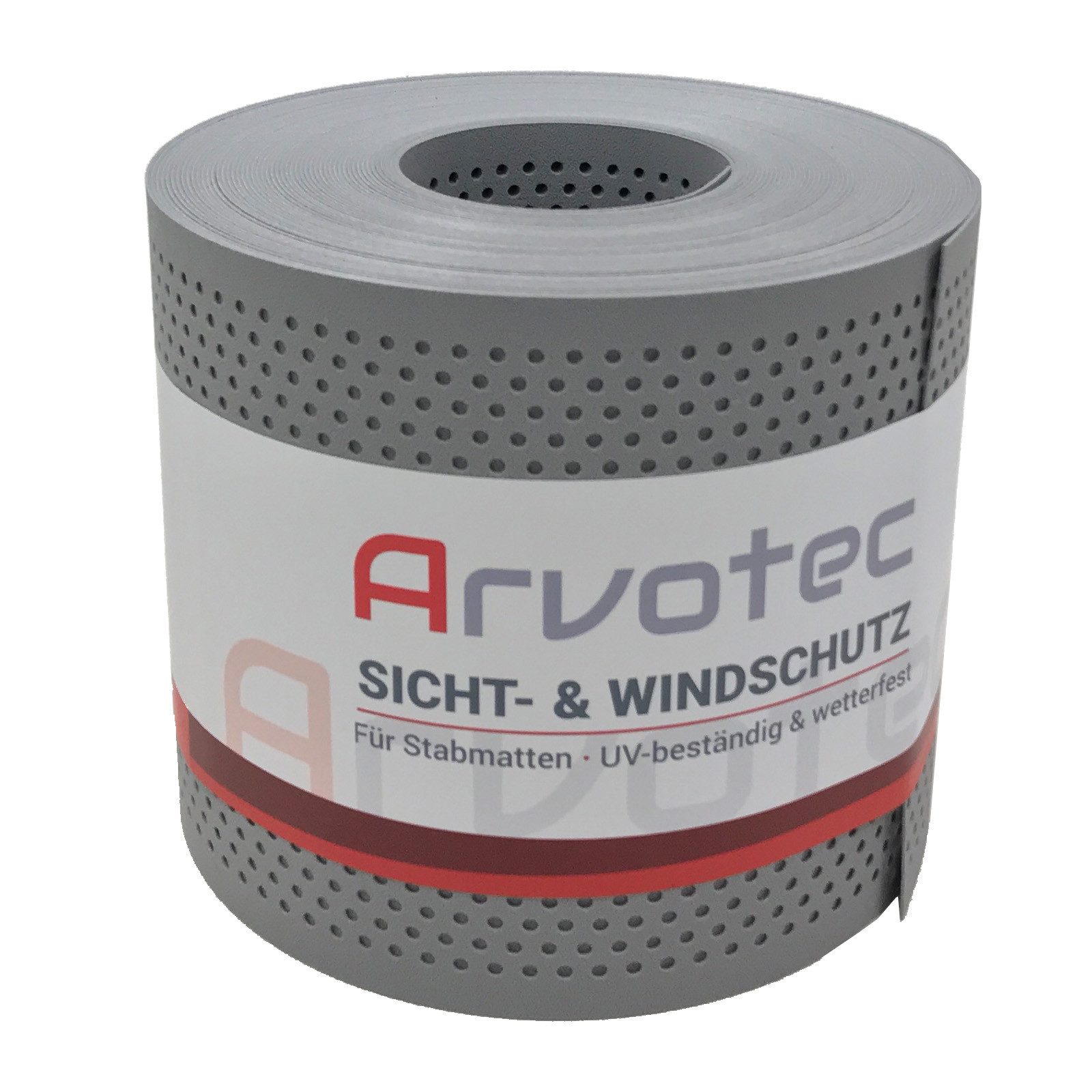 Arvotec Sichtschutzstreifen EXCLUSIVE Sichtschutzrolle 25m "Gelocht", günstig online kaufen