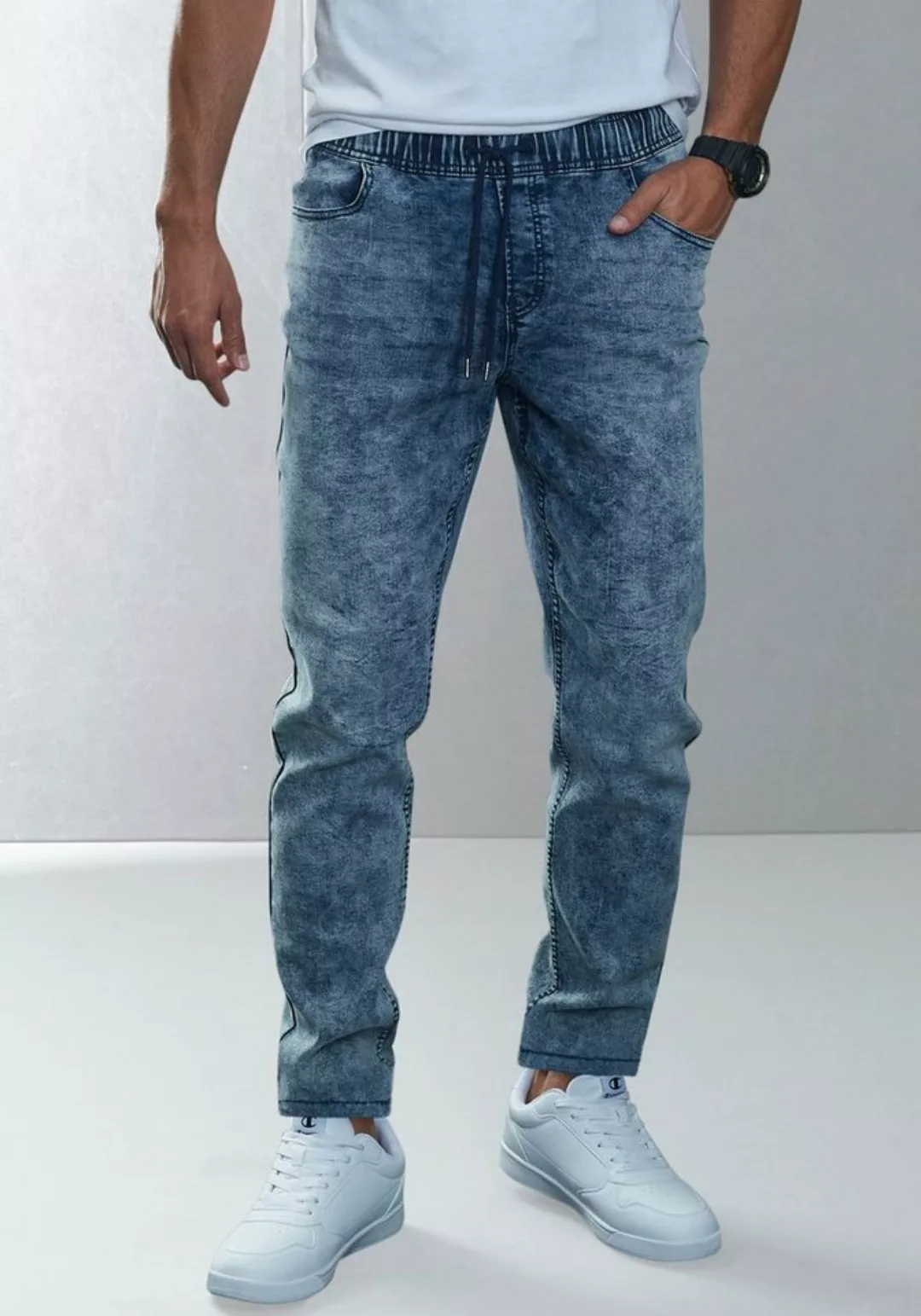 Buffalo Schlupfjeans elastische Joggpants, moonwashed günstig online kaufen