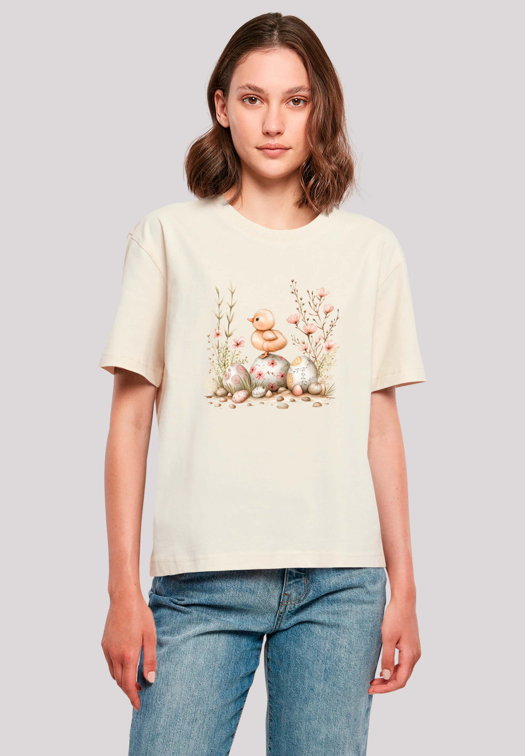 F4NT4STIC T-Shirt "Ostern Küken Ei Blumen", Premium Qualität günstig online kaufen