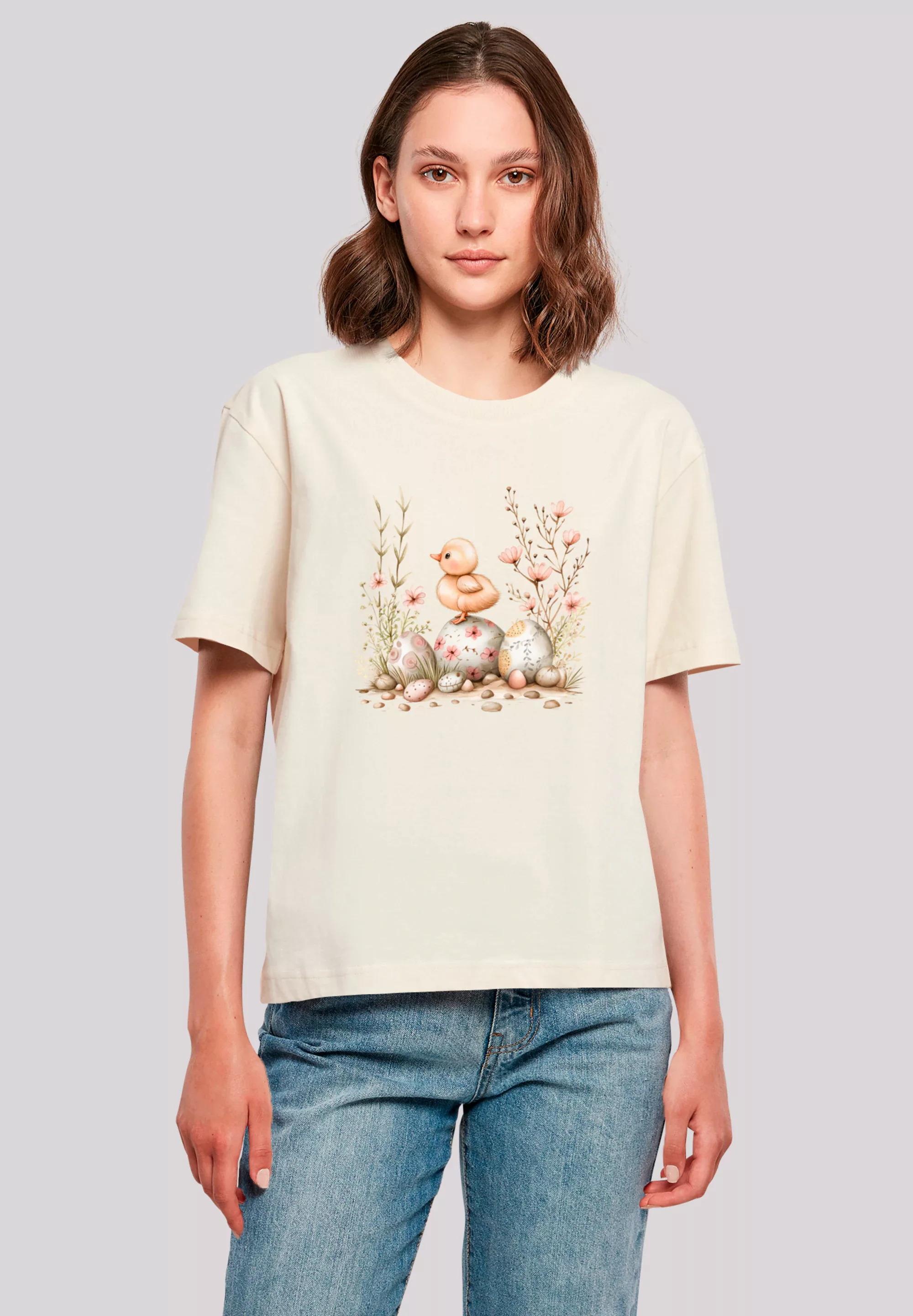 F4NT4STIC T-Shirt "Ostern Küken Ei Blumen", Premium Qualität günstig online kaufen