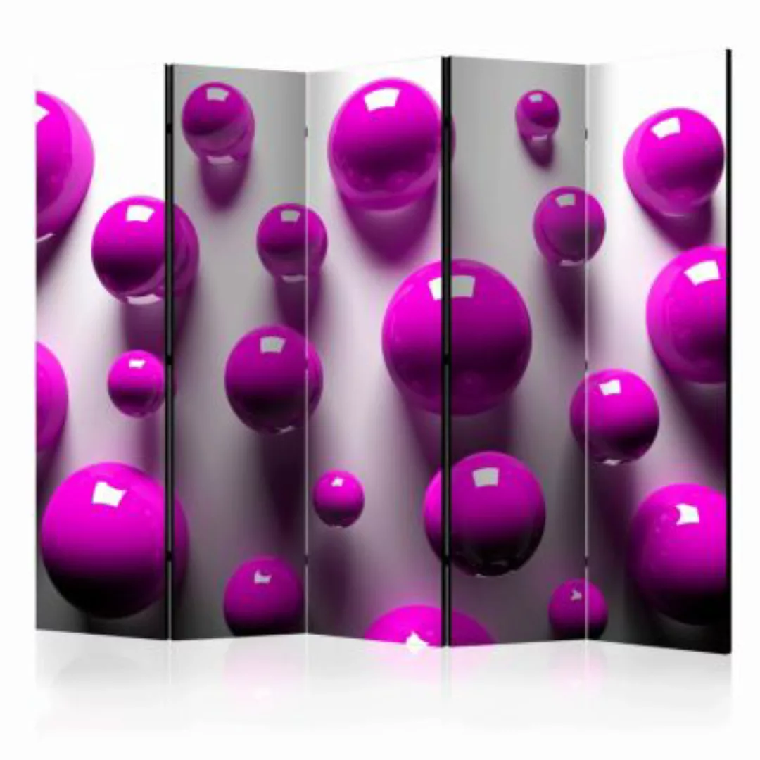 artgeist Paravent Purple Balls II [Room Dividers] mehrfarbig Gr. 225 x 172 günstig online kaufen