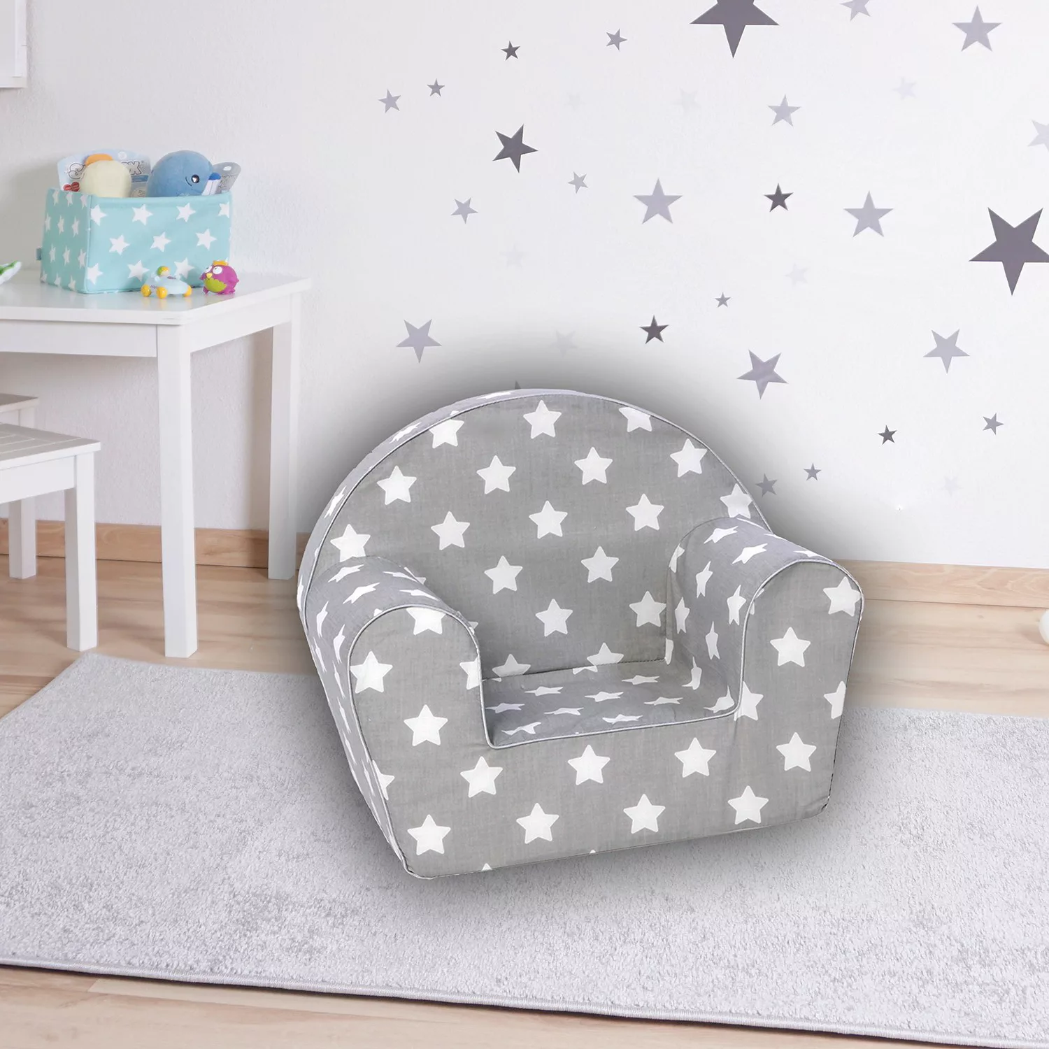 Knorrtoys® Sessel »Grey White Stars«, für Kinder; Made in Europe günstig online kaufen