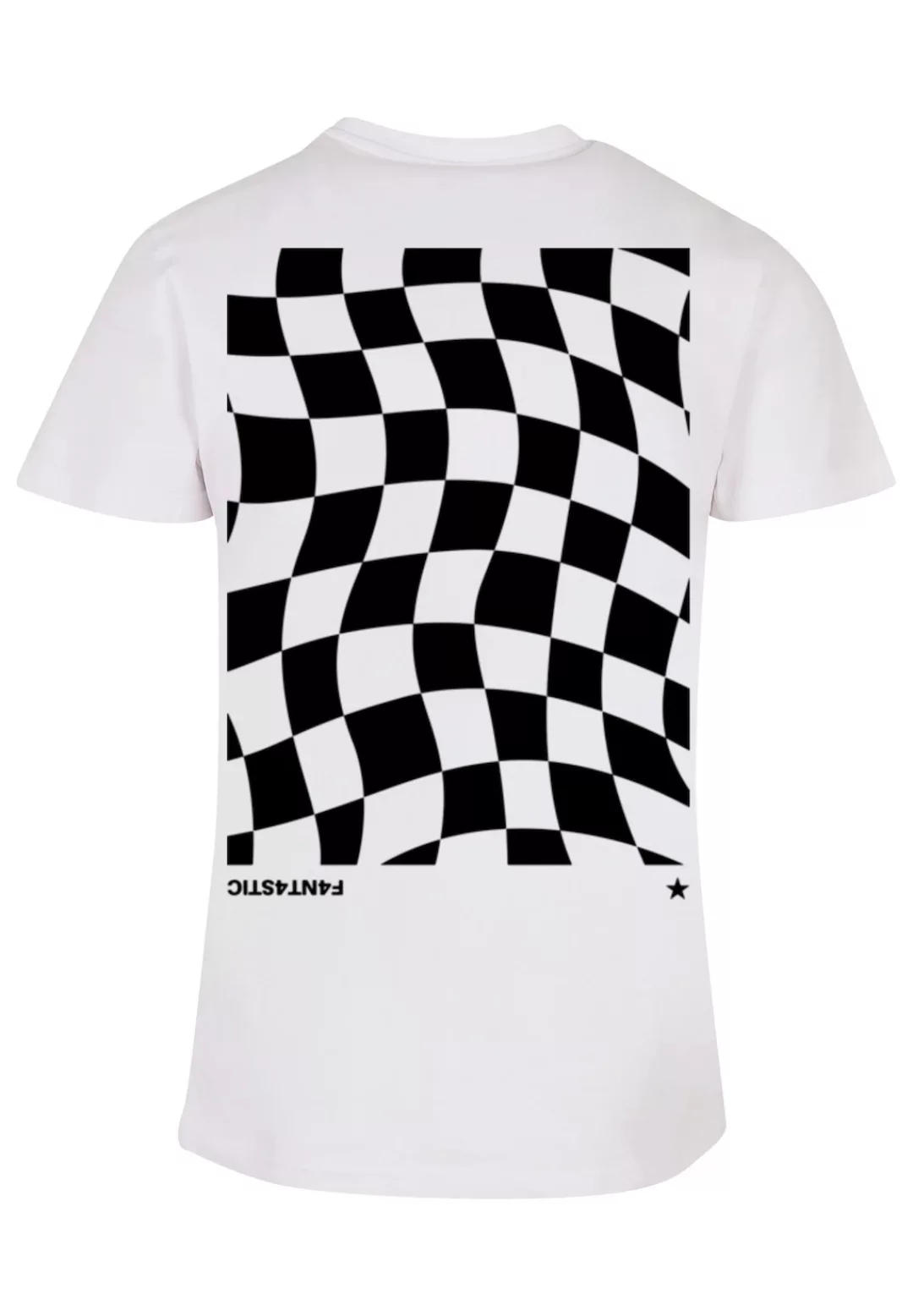 F4NT4STIC T-Shirt "Wavy Schach Muster", Print günstig online kaufen