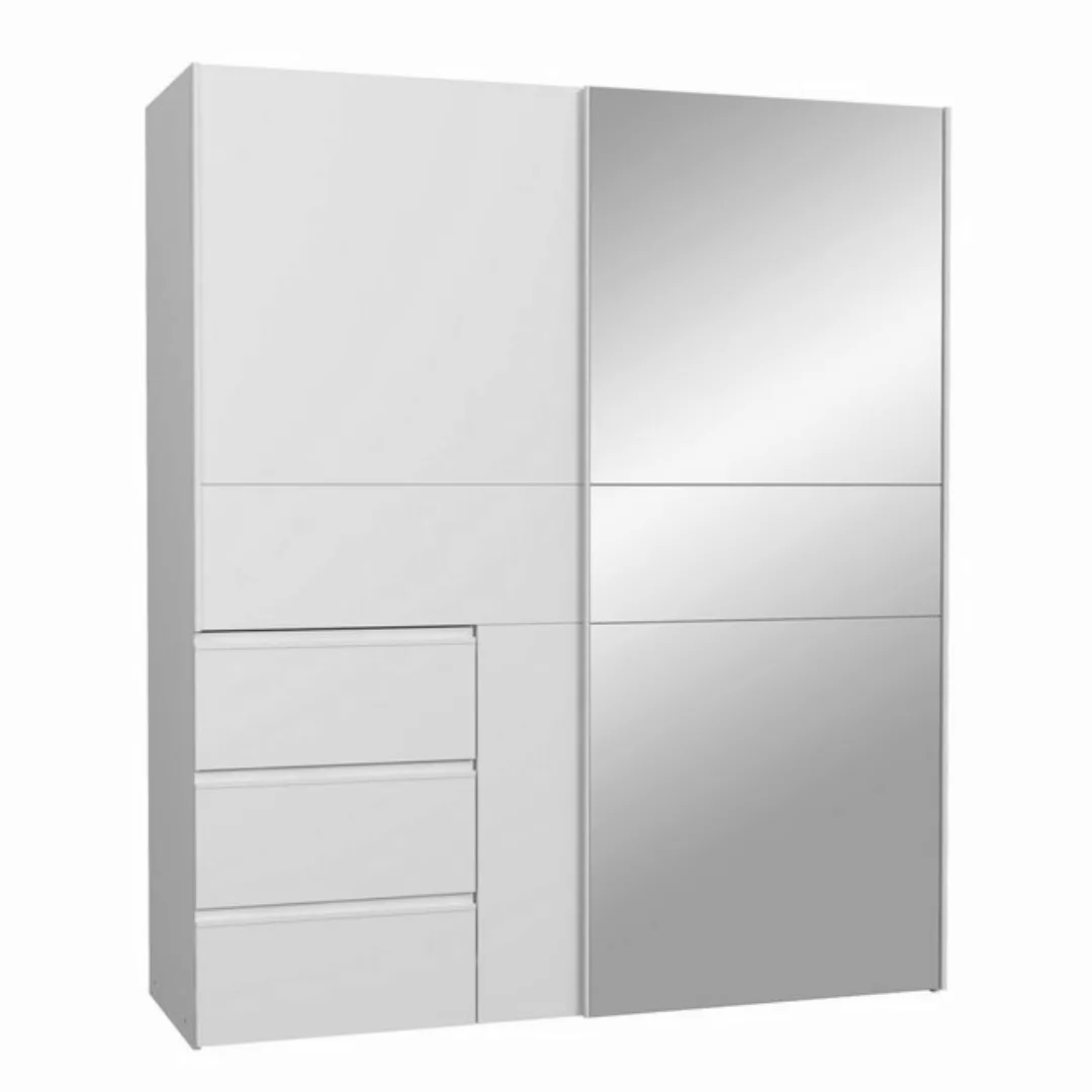 freiraum Schiebetürenschrank WINN 2 in Weiss / Spiegel - 170,3x200,5x61,2cm günstig online kaufen