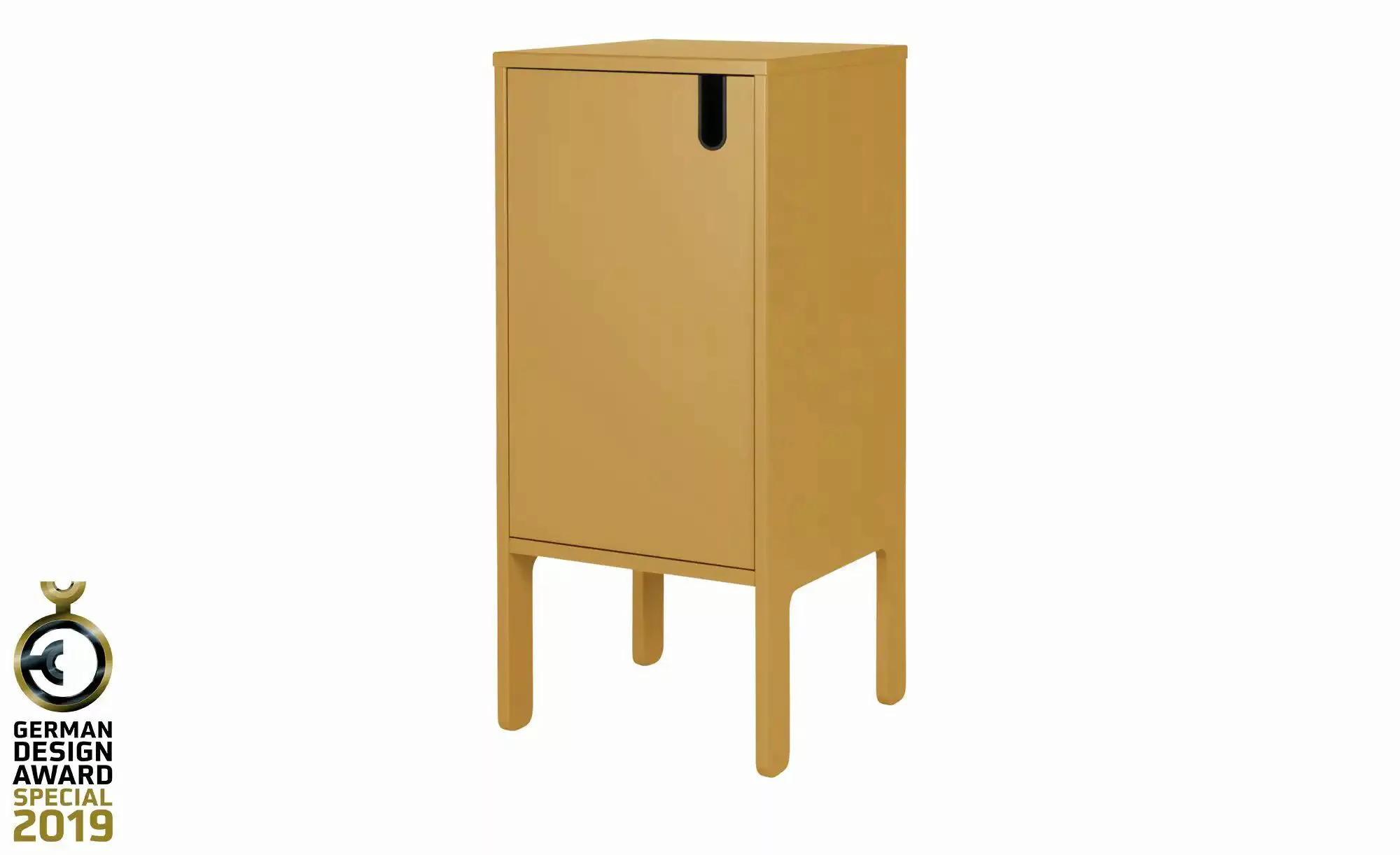 Kommode  Uno ¦ gelb ¦ Maße (cm): B: 40 H: 89 T: 40 Kommoden & Sideboards > günstig online kaufen