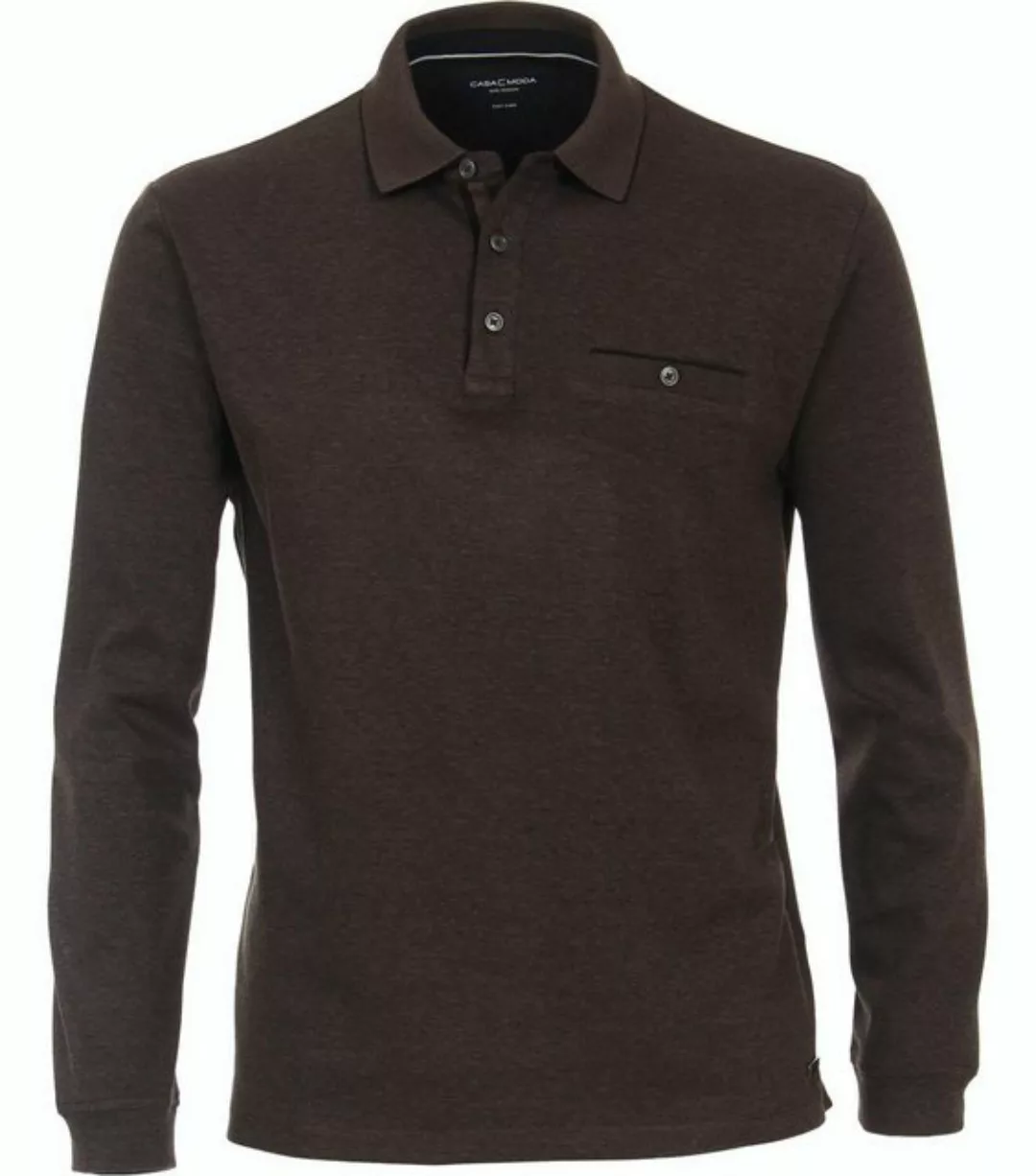 Casa Moda Poloshirt LS Braun - Größe 3XL günstig online kaufen