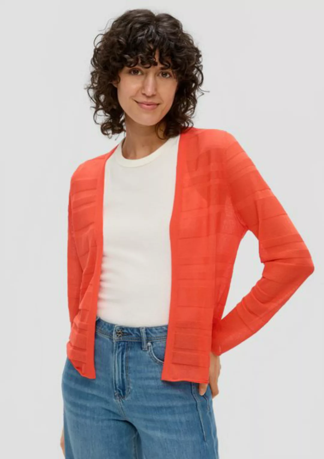 s.Oliver Strickjacke Cardigan mit Musterstruktur günstig online kaufen